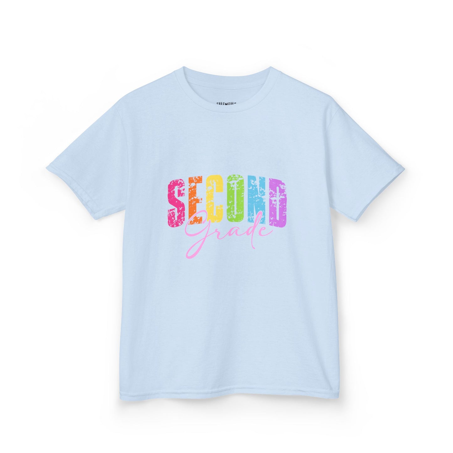 Distressed Second Grade T‑Shirt — Bright Back-to-School Tee