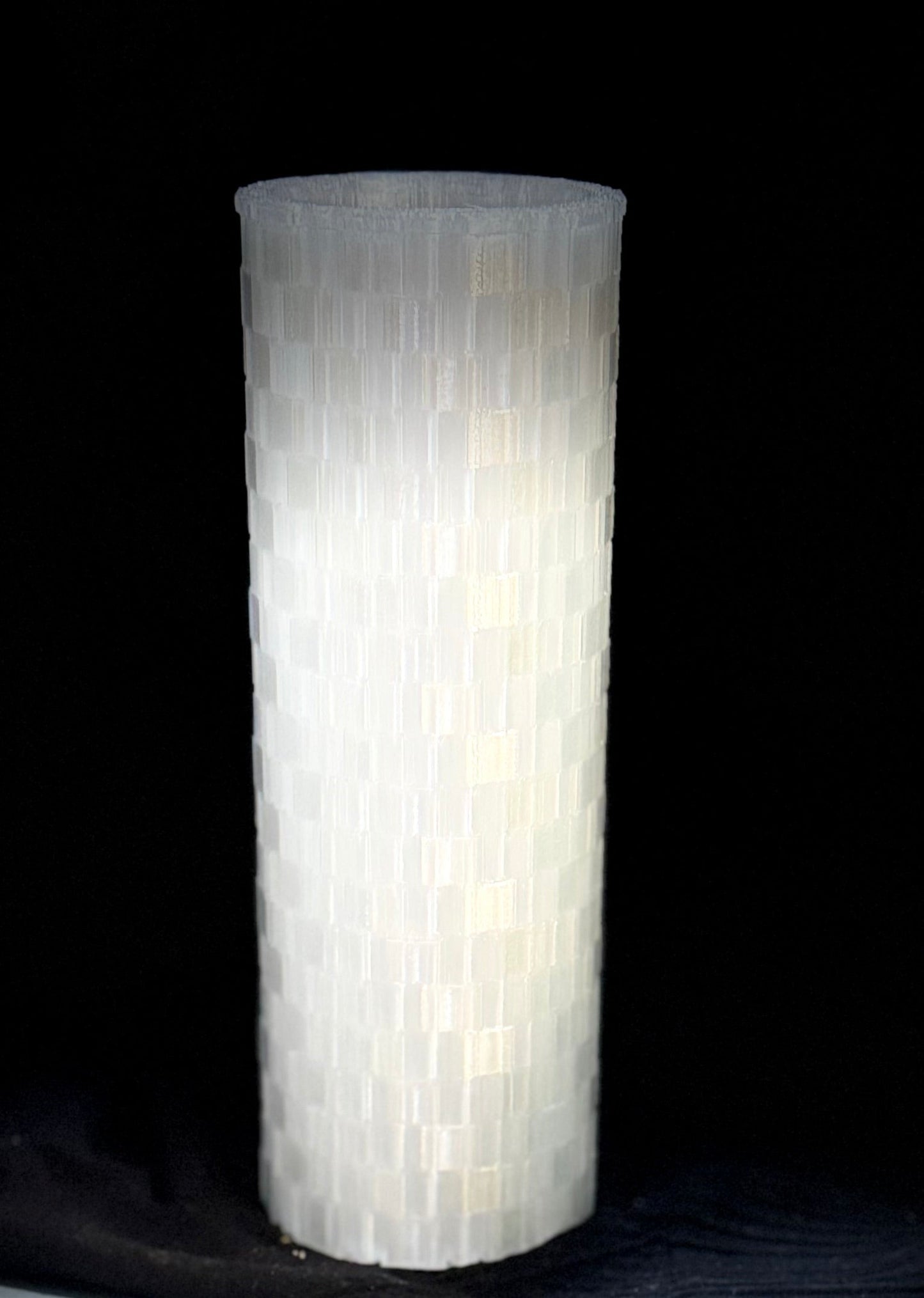 Textured Cylindrical Vase for Lego Flower Bouquet 10280