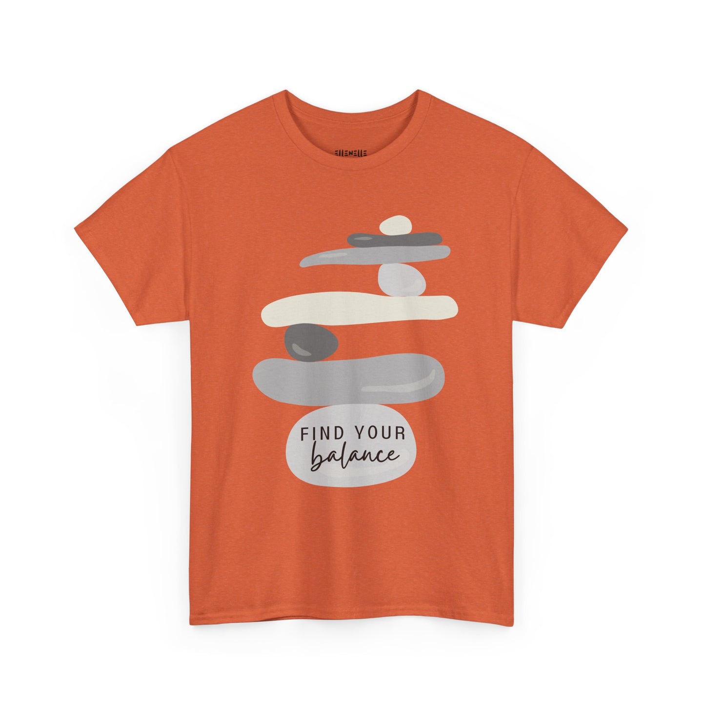 Find Your Balance Empowering Unisex Heavy Cotton Tee, Self-Love T-Shirt, Affirmation Apparel, Gift for Friends, Motivational Clothing