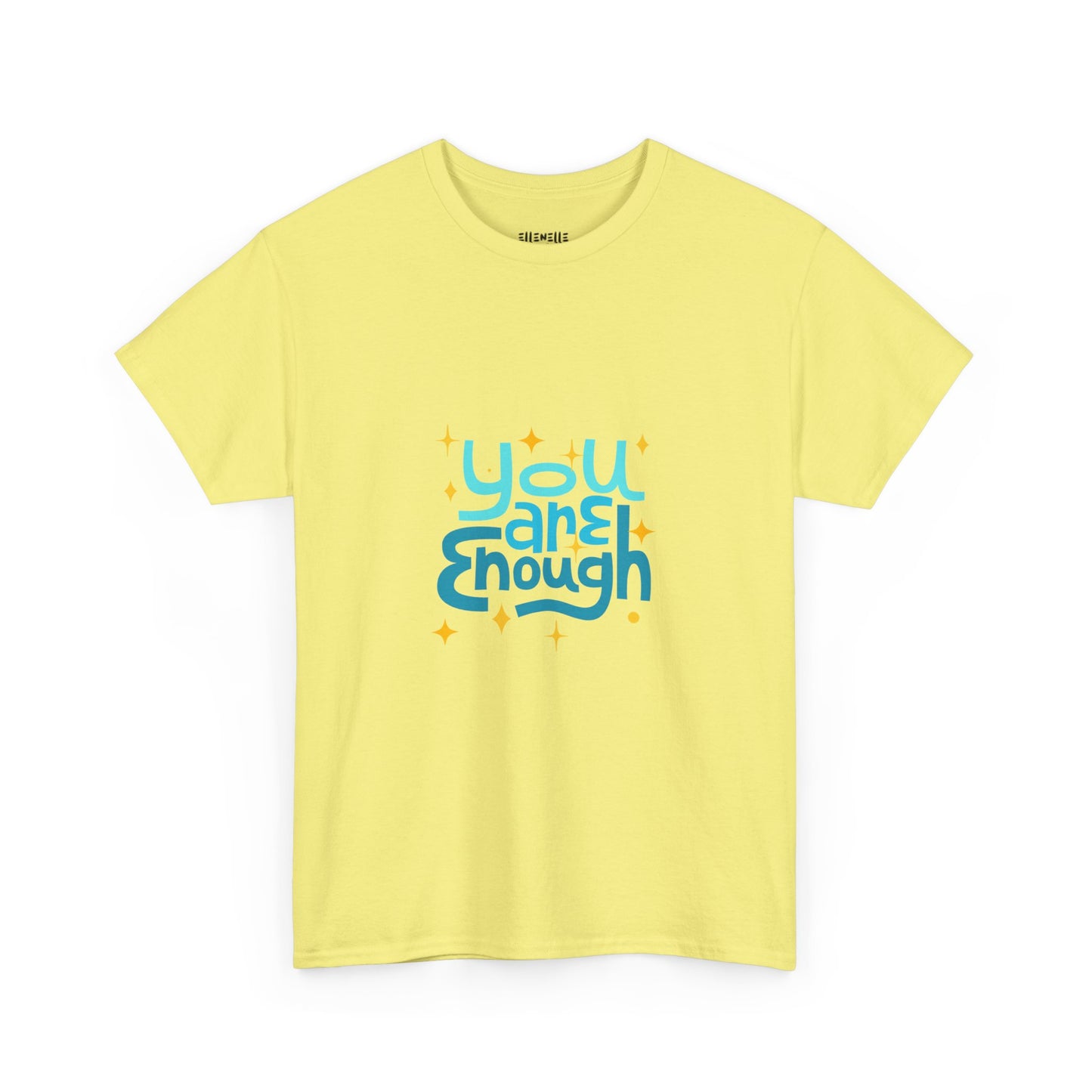 You Are Enough Empowering Unisex Heavy Cotton Tee, Self-Love T-Shirt, Affirmation Apparel, Gift for Friends, Motivational Clothing