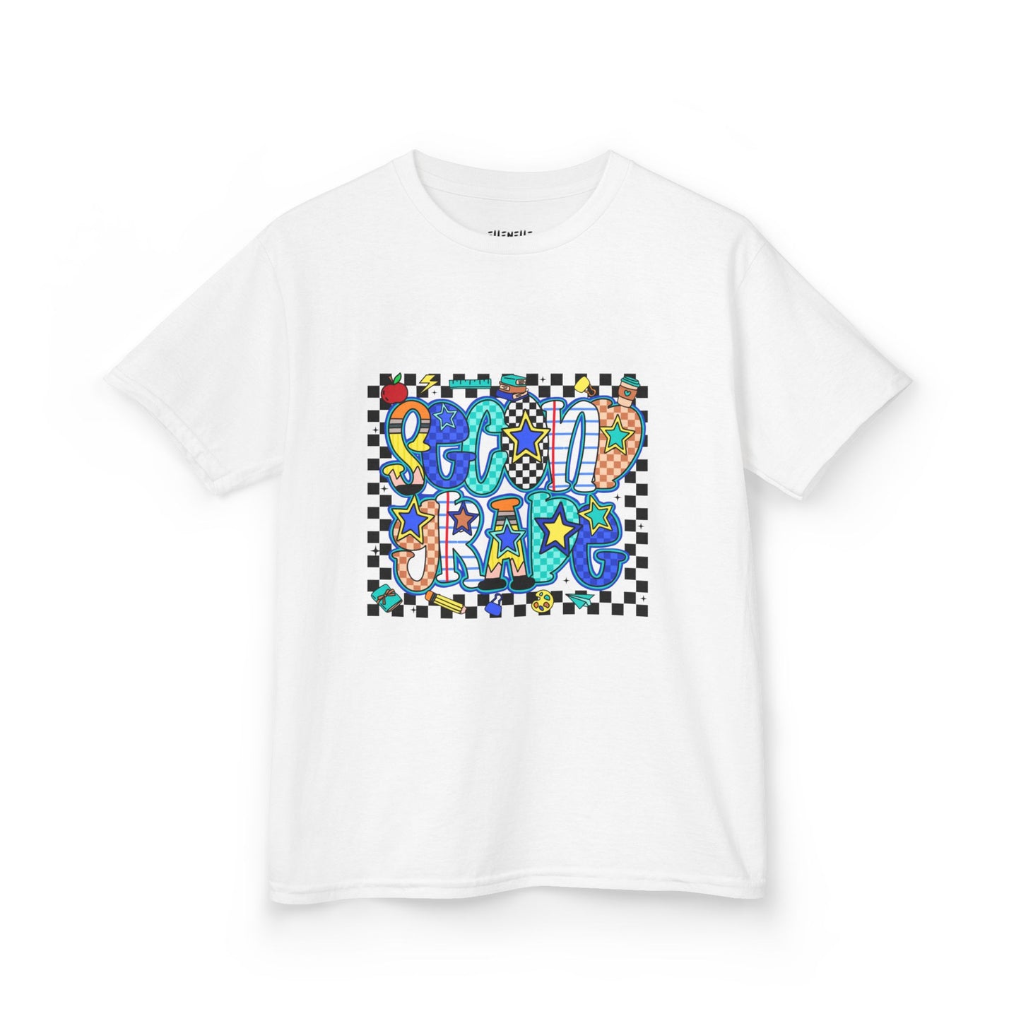 Second Grade T‑Shirt — Checkerboard Back-to-School Tee