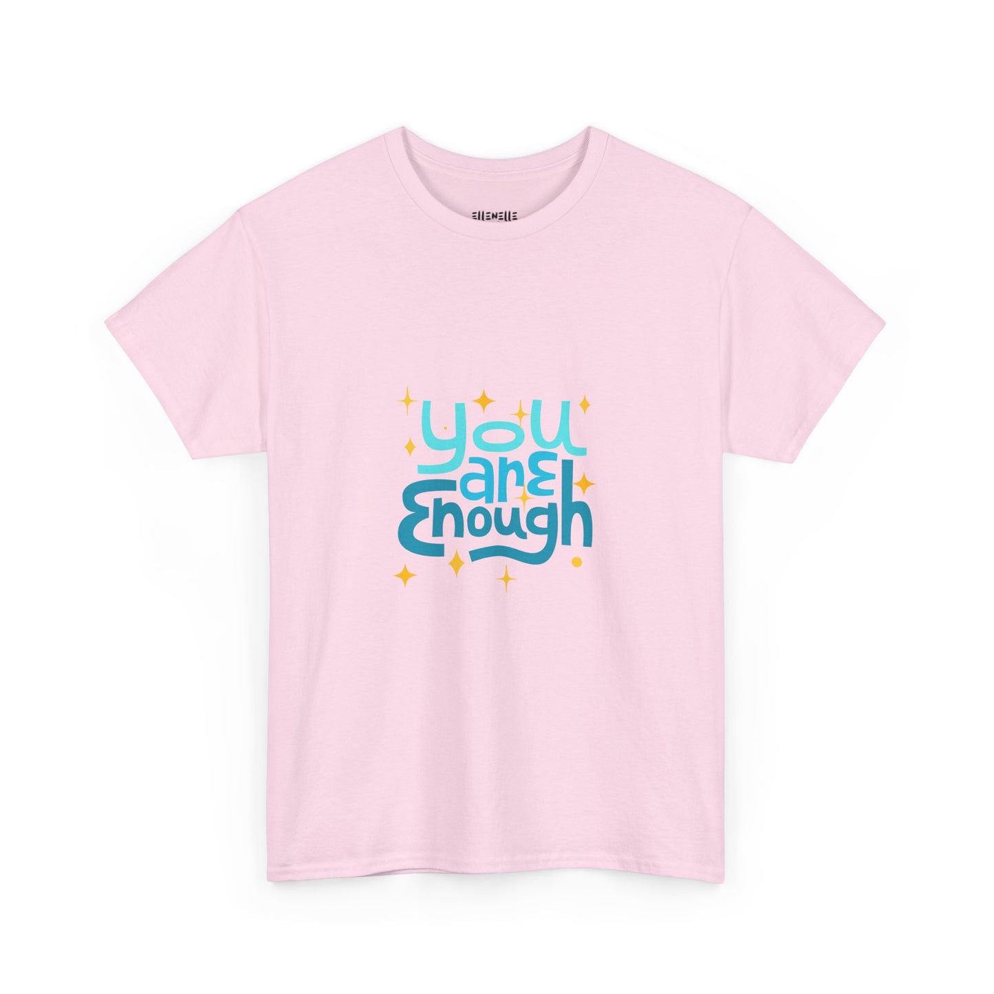 You Are Enough Empowering Unisex Heavy Cotton Tee, Self-Love T-Shirt, Affirmation Apparel, Gift for Friends, Motivational Clothing