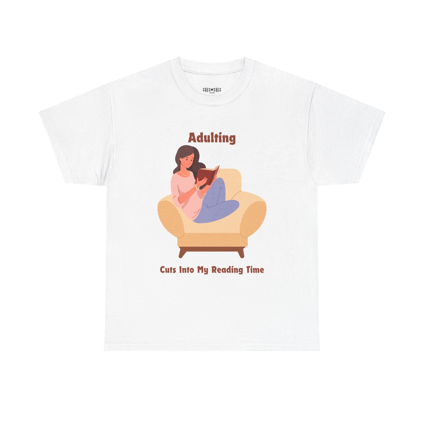 Adulting Cuts into My Reading Time T-Shirt, Unisex Tee