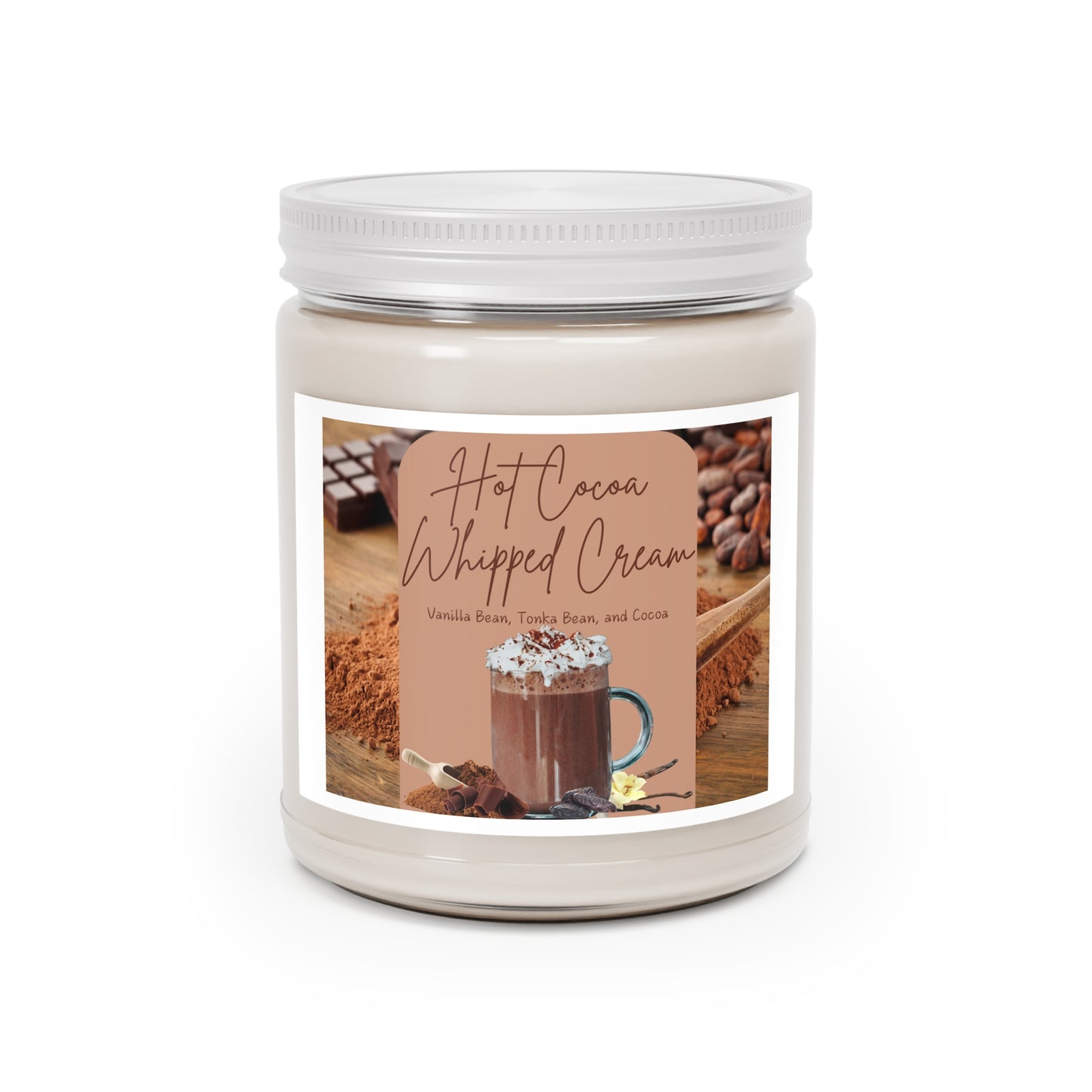 Hot Cocoa Whipped Cream Soy Candle, 9oz