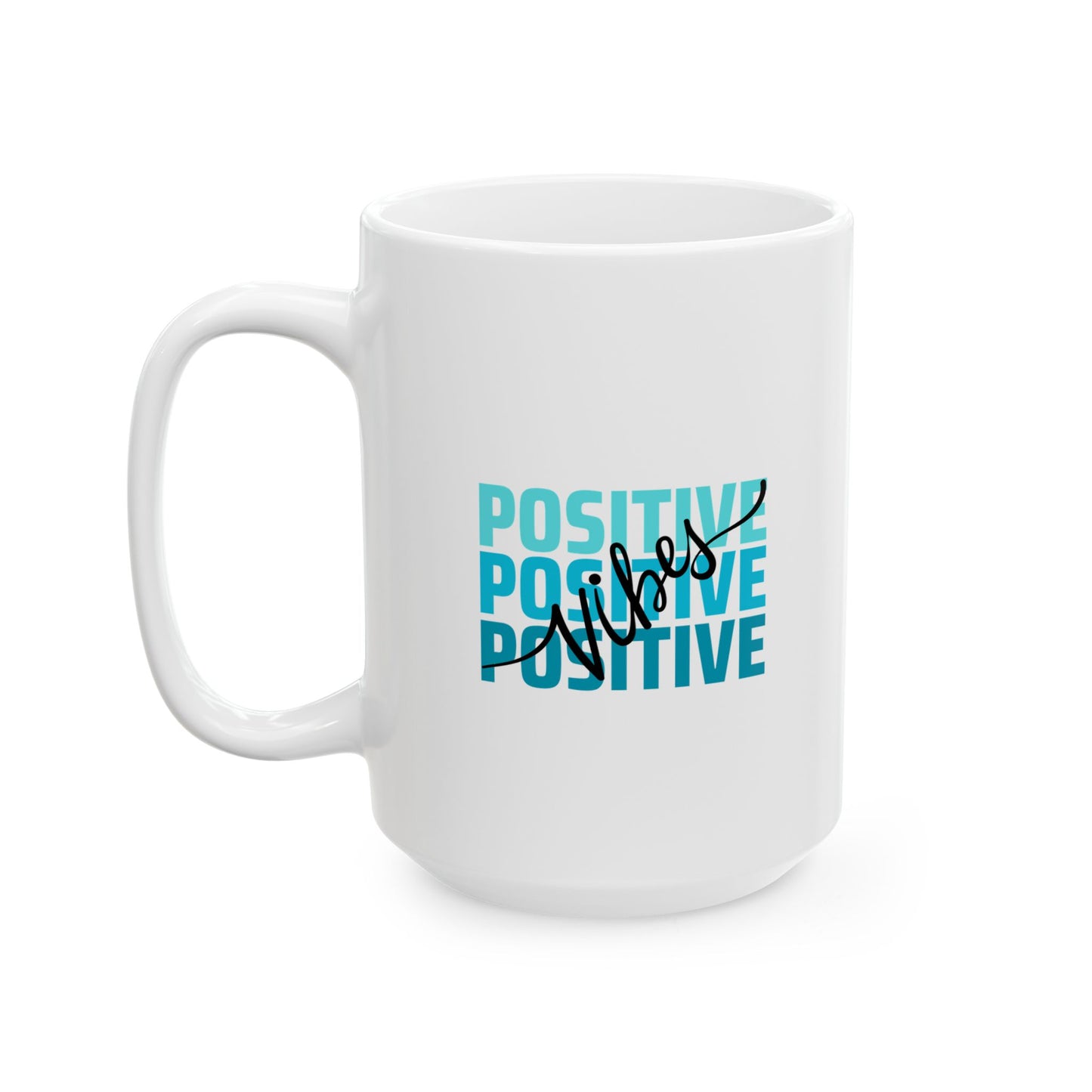 Positive Vibes Inspirational Ceramic Mug, 11oz and 15oz Coffee Cup for Motivation, Great Gift for Friends, Birthday, Self-Care, Office Decor, [...]