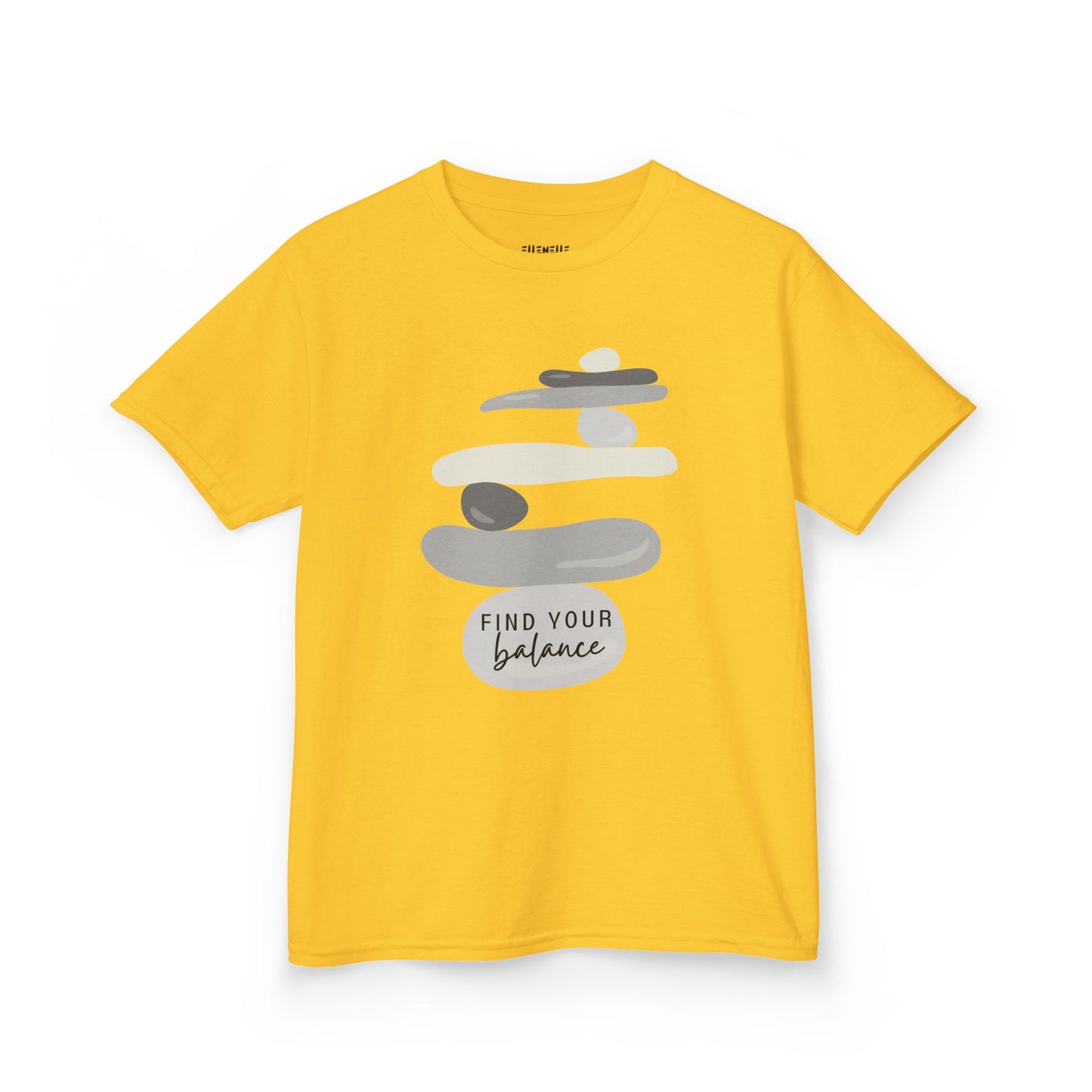 Find Your Balance Motivational Kids T-Shirt, Positive Affirmation Shirt, Gift for Children, Encouraging Apparel