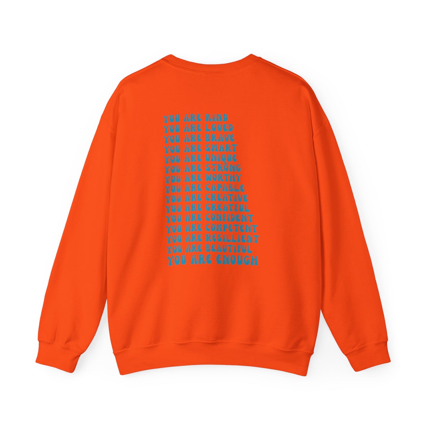 You Are Enough Empowering Unisex Crewneck Sweatshirt, Affirmation Apparel, Motivational Gift, Cozy Self-Care Clothing, Inspirational Wear