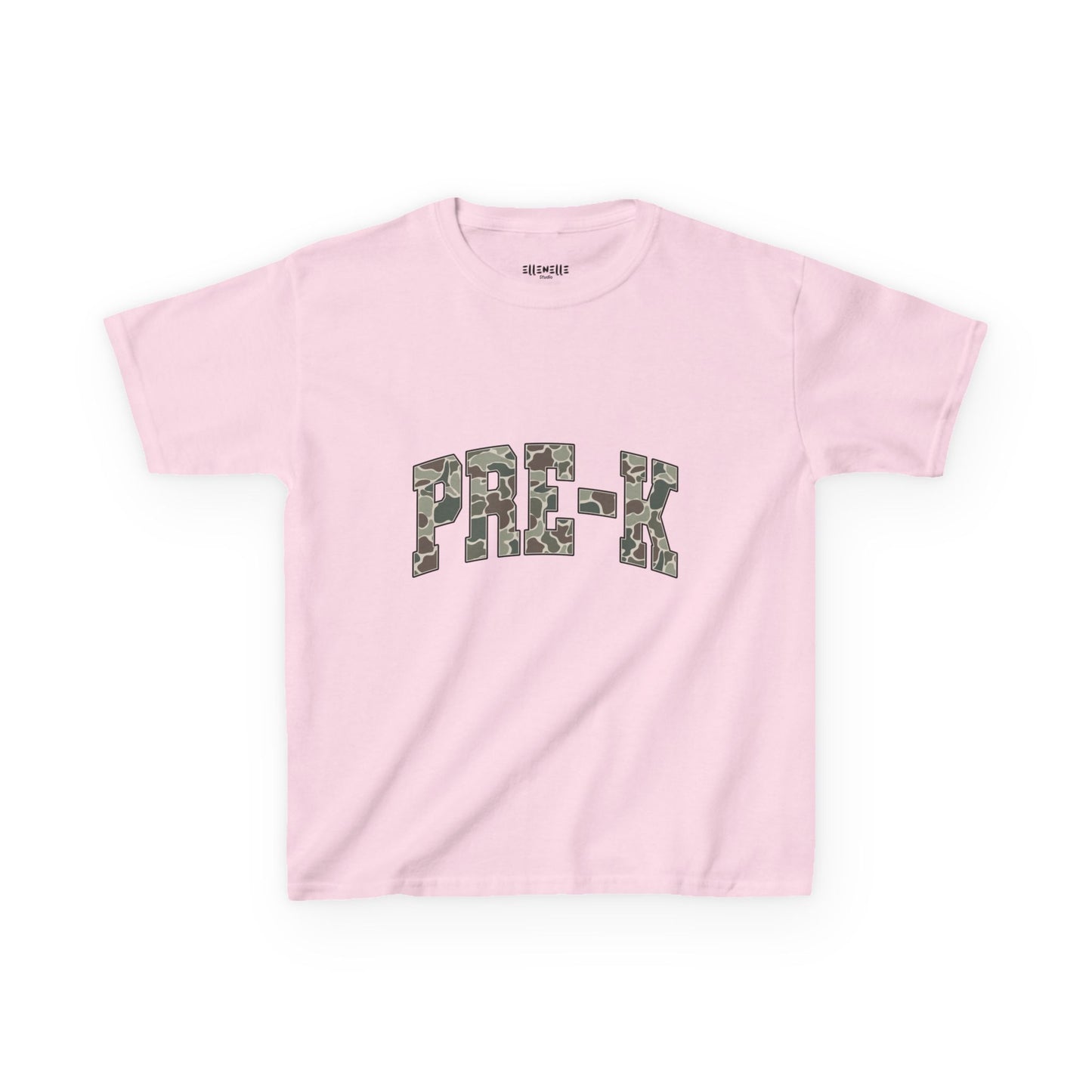Camo PreK T‑Shirt — Neutral Back-to-School Tee