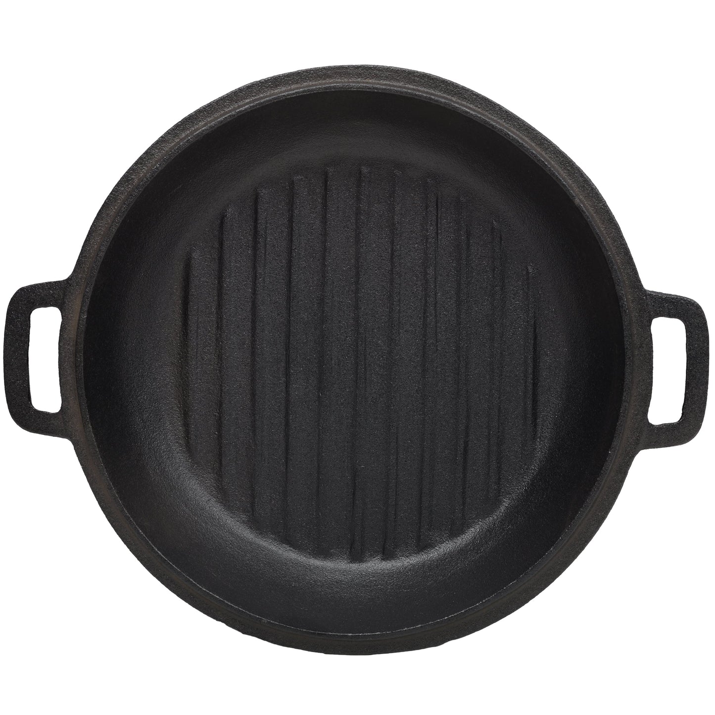 3 in 1 Pre-Seasoned Cast Iron Dutch Oven, Outdoor Camping Deep Pot, 5 Quart. Cover As A Skillet with Ribbed Bottom Design. With 1PC Iron Pot Rack, 1PC Lid Lifter.