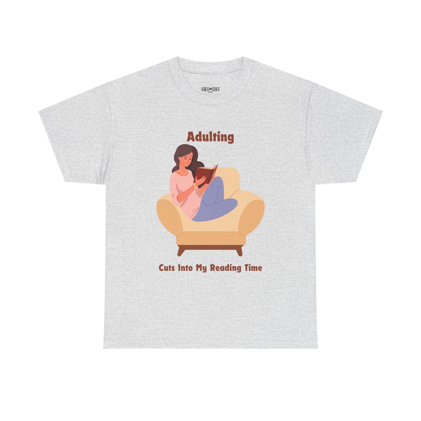 Adulting Cuts into My Reading Time T-Shirt, Unisex Tee