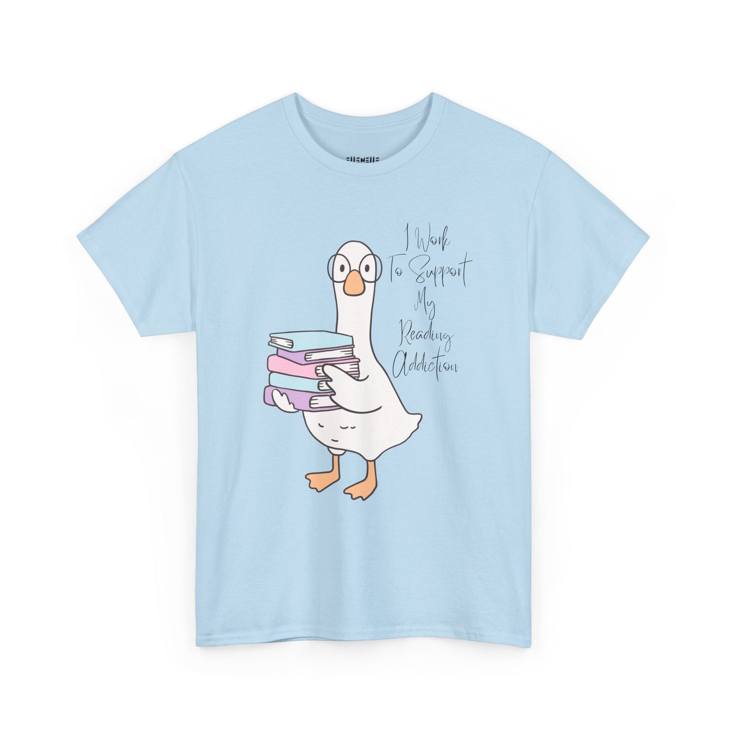 I Work to Support My Reading Addiction T-Shirt, Unisex Tee