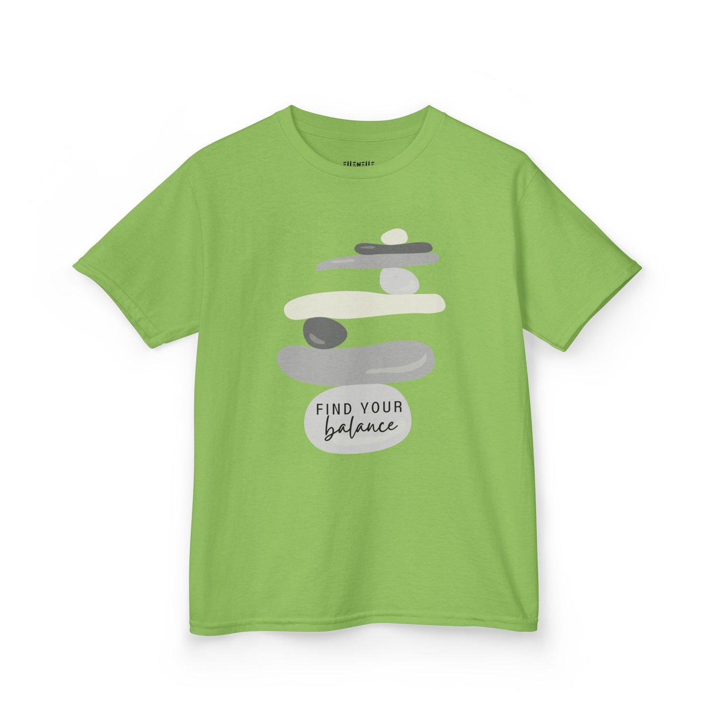 Find Your Balance Motivational Kids T-Shirt, Positive Affirmation Shirt, Gift for Children, Encouraging Apparel