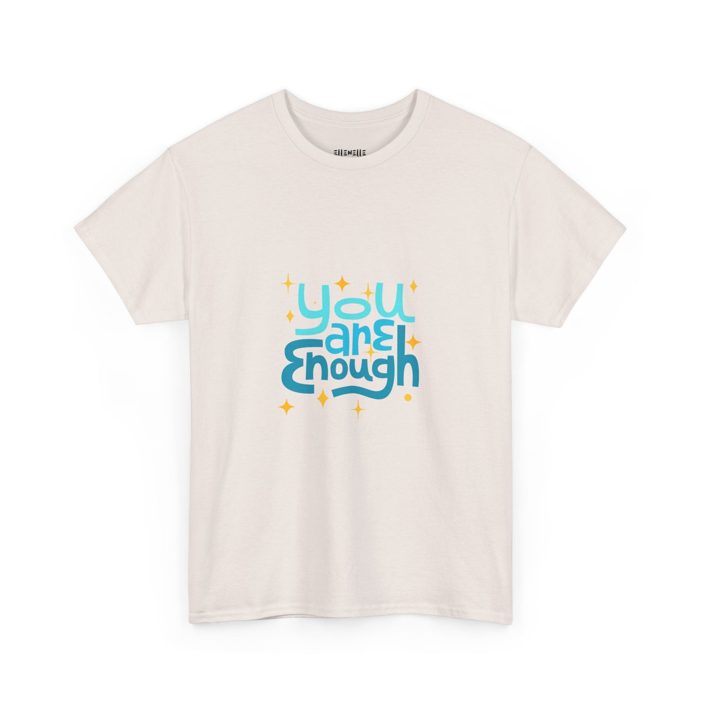 You Are Enough Empowering Unisex Heavy Cotton Tee, Self-Love T-Shirt, Affirmation Apparel, Gift for Friends, Motivational Clothing