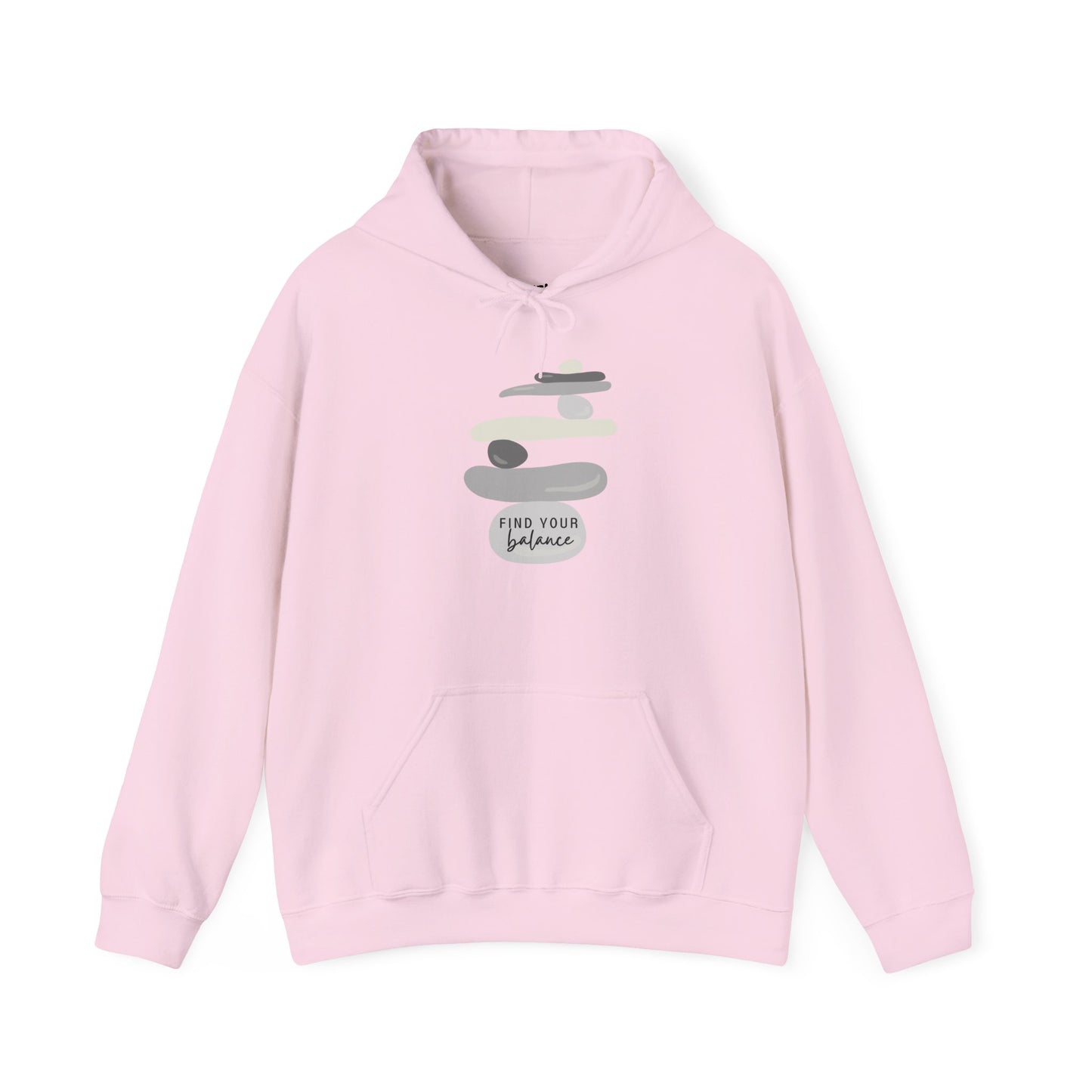 Find Your Balance Motivational Hoodie, Unisex Sweatshirt, Casual Comfort Wear, Gift for Teens, Inspirational Clothing, Everyday Hoodie