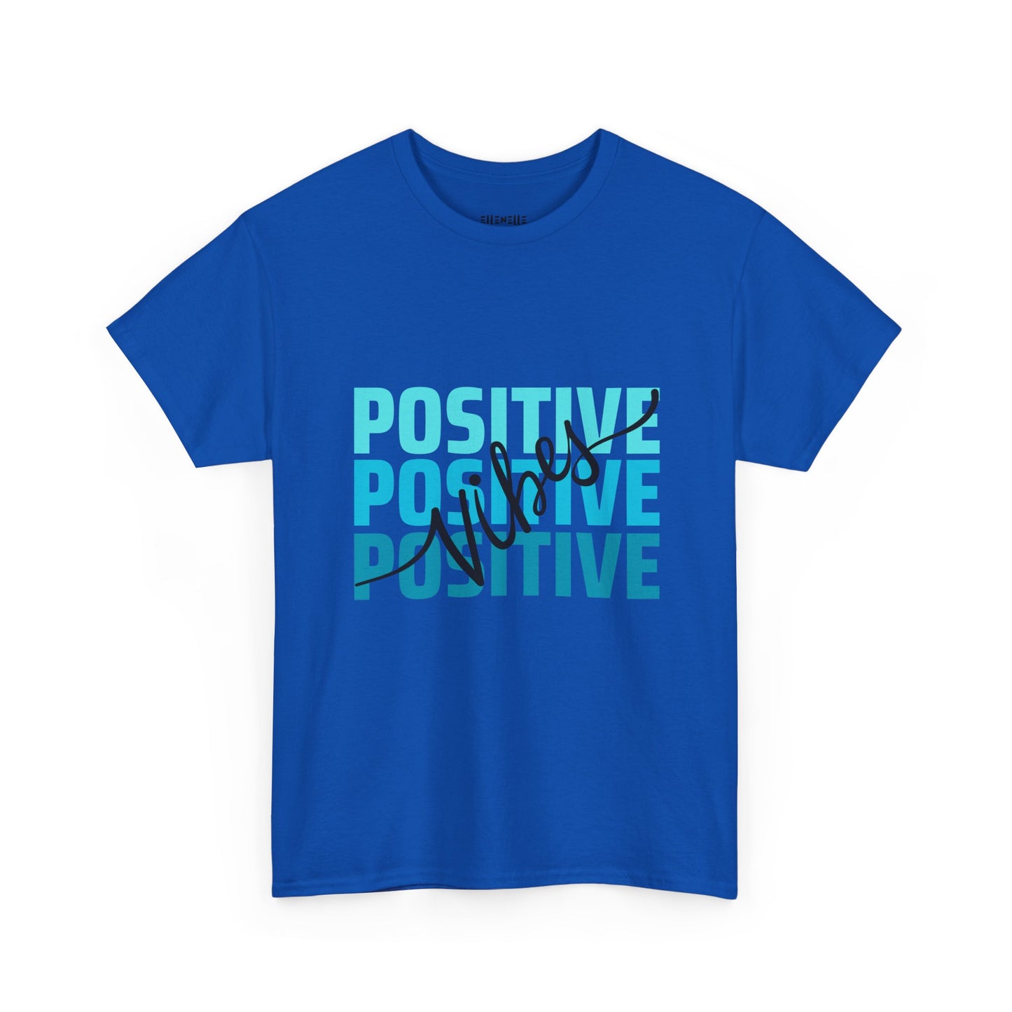 Positive Vibes Empowering Unisex Heavy Cotton Tee, Self-Love T-Shirt, Affirmation Apparel, Gift for Friends, Motivational Clothing