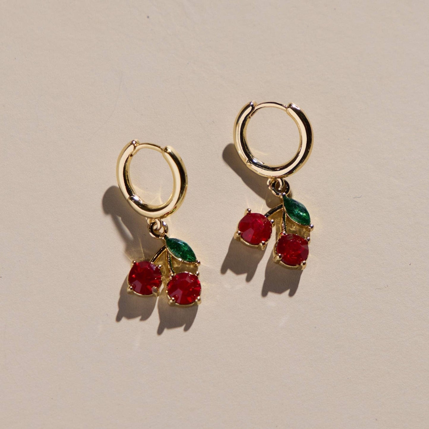 Cherry Huggie Earrings