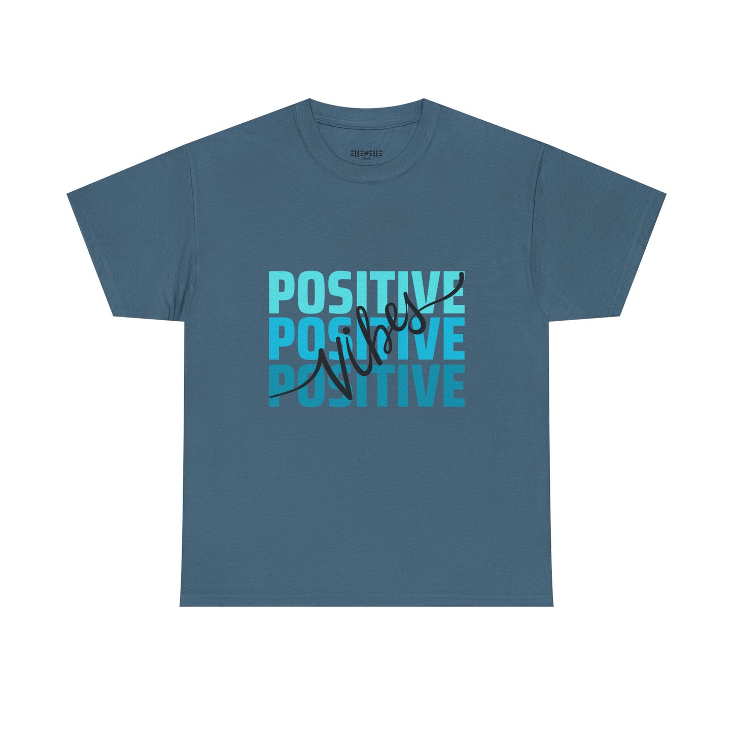 Positive Vibes Empowering Unisex Heavy Cotton Tee, Self-Love T-Shirt, Affirmation Apparel, Gift for Friends, Motivational Clothing