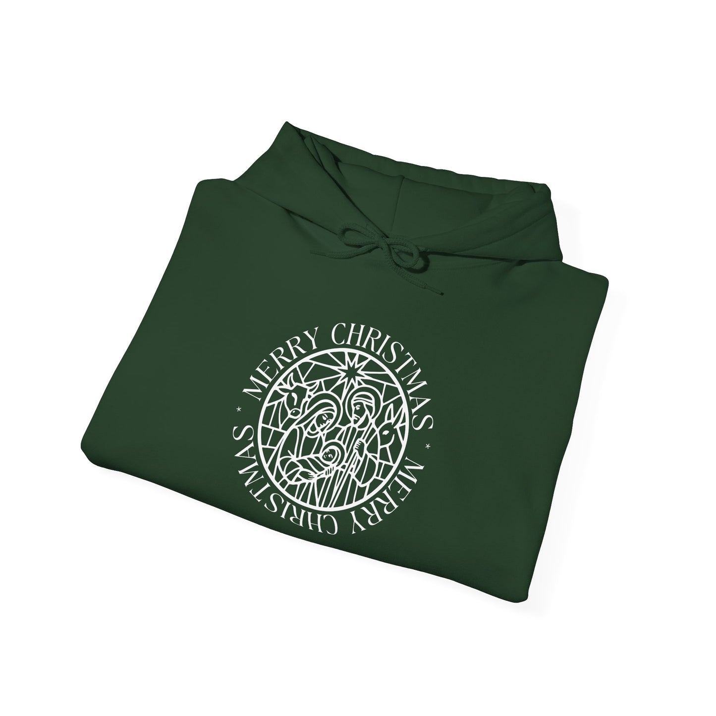 Nativity Unisex Hoodie - Merry Christmas Design