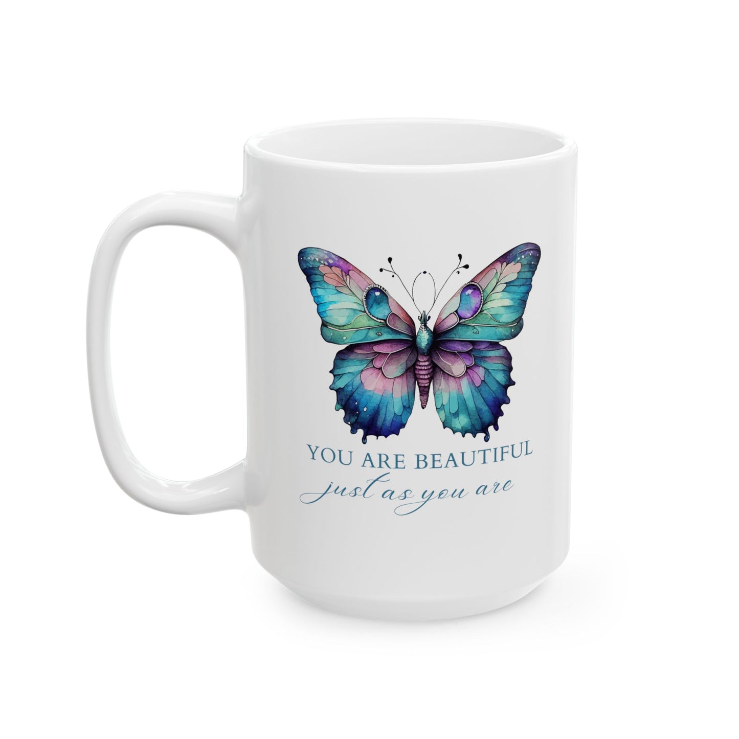 You Are  Beautiful Inspirational Ceramic Mug, 11oz and 15oz Coffee Cup for Motivation, Great Gift for Friends, Birthday, Self-Care, Office Decor, [...]