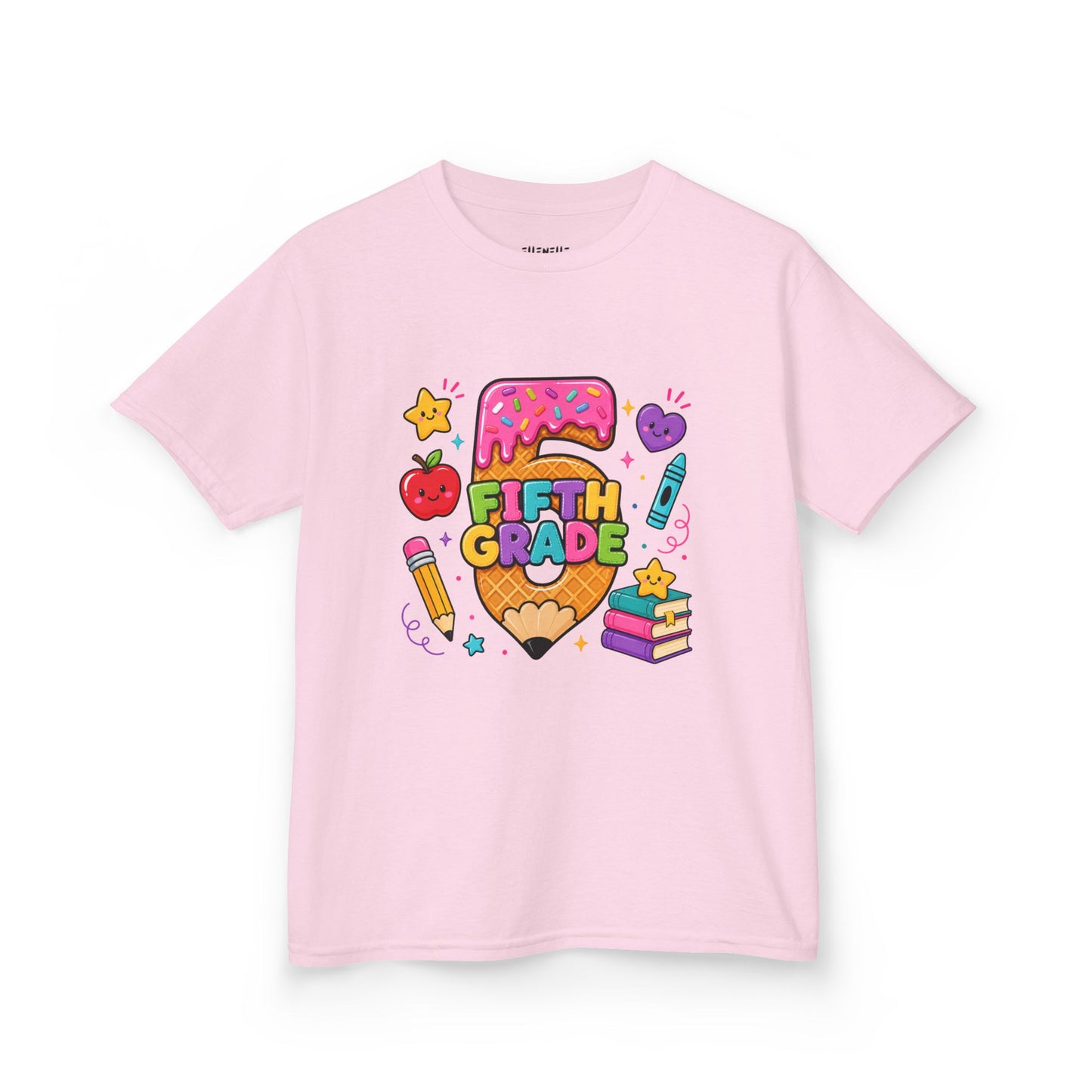 5th Grade T‑Shirt — Cute Ice Cream Pencil Tee