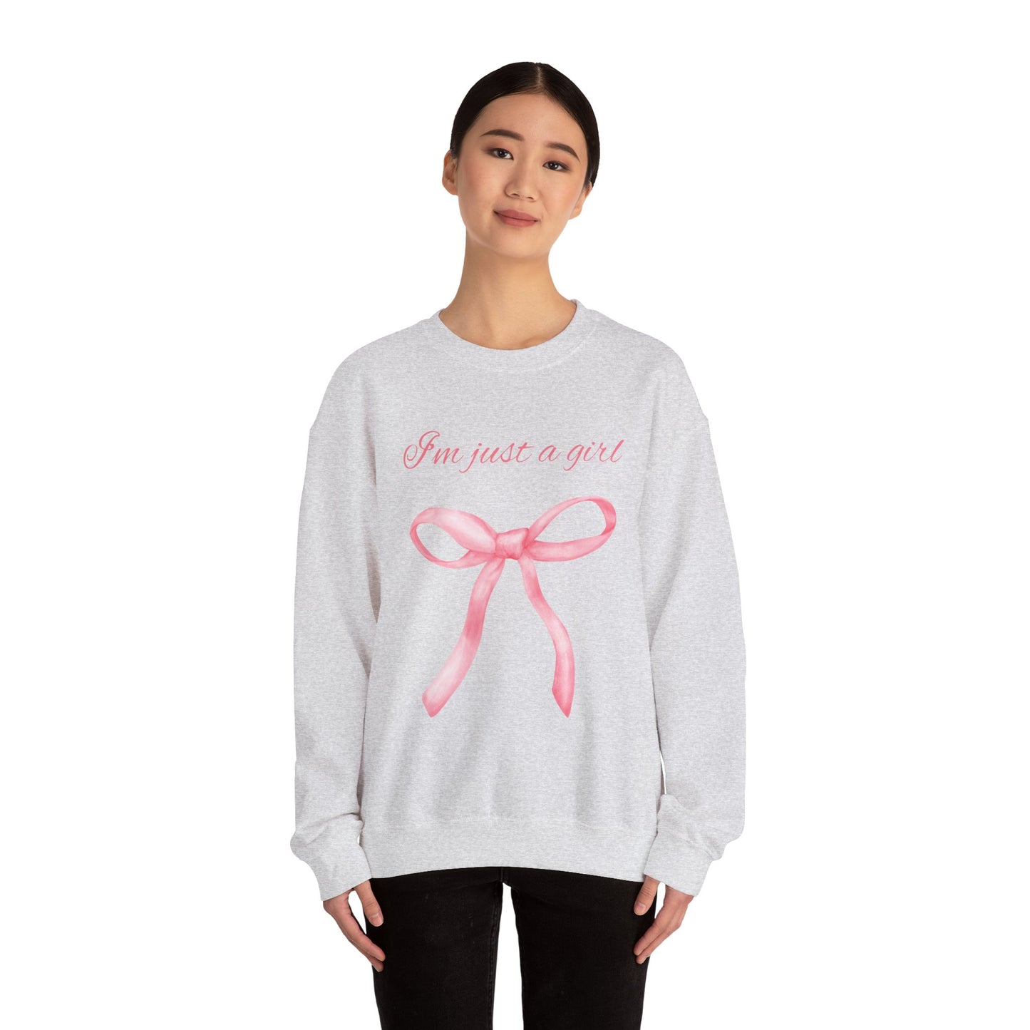 I'm Just A Girl Sweatshirt, Perfect Gift, Cozy Gift, Cute Crewneck