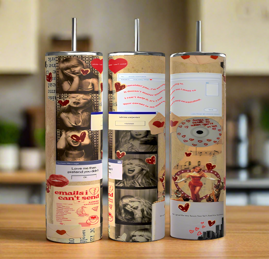 Sabrina Carpenter Collage 20oz Tumbler