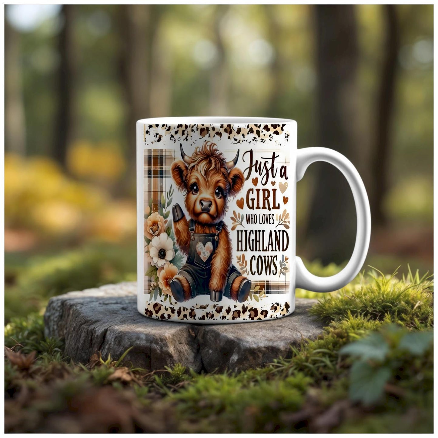 Just a Girl Who Loves Highland Cows Ceramic Mug
