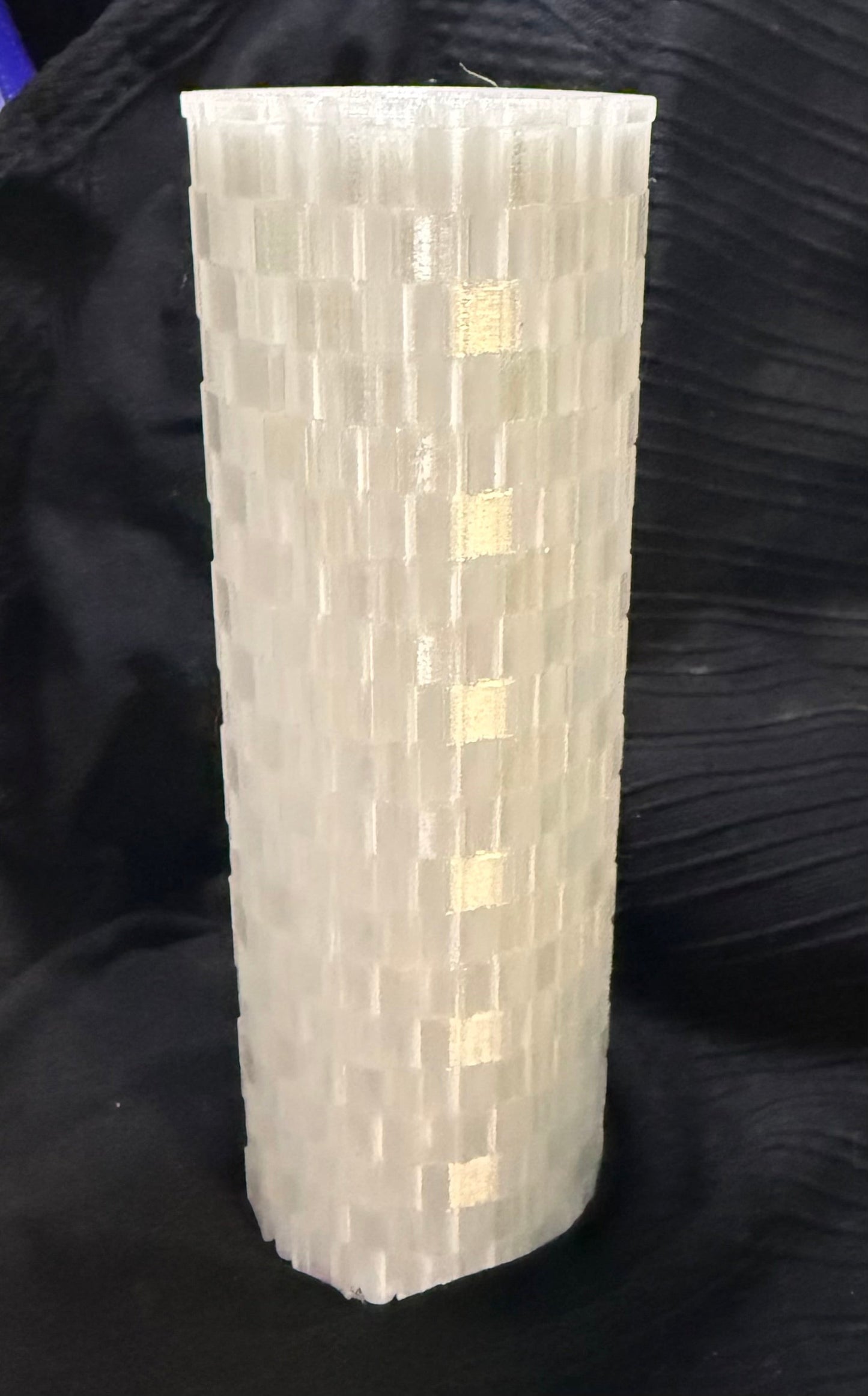 Textured Cylindrical Vase for Lego Flower Bouquet 10280