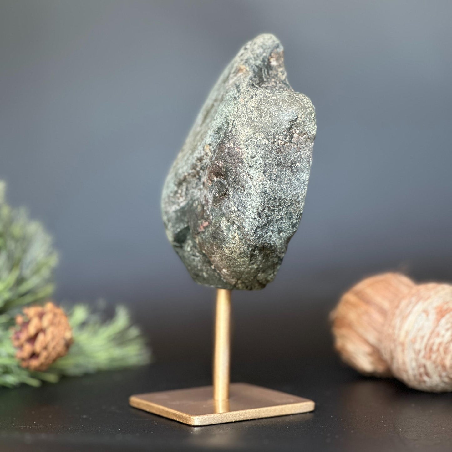 7in XL Natural Jasper With Metal Stand