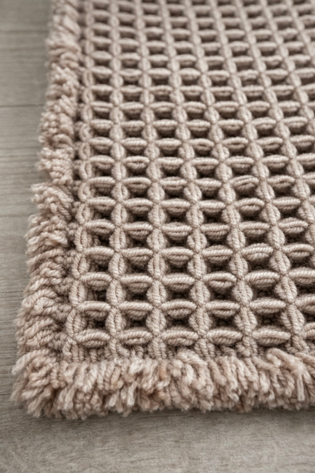 Siena Bath Mat – Neutral Textured Bathroom Rug