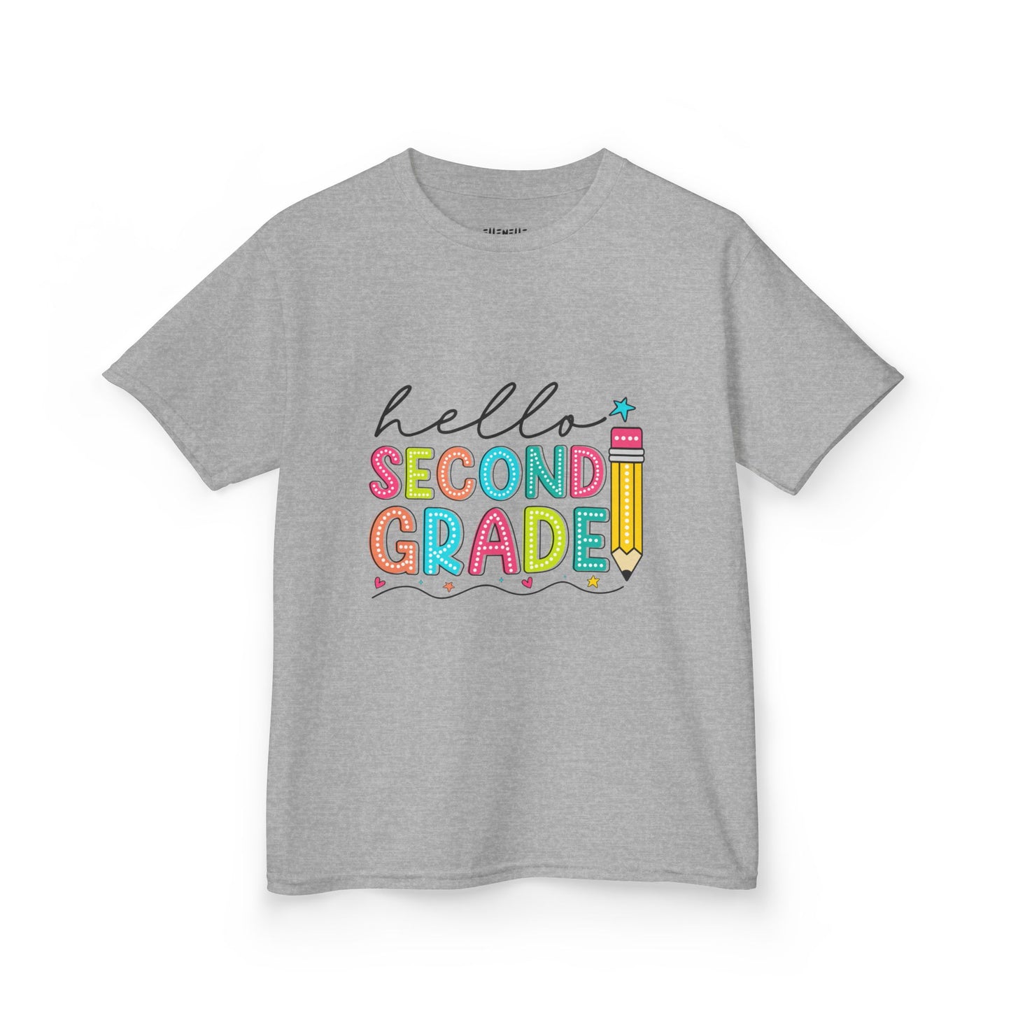 Hello Second Grade T‑Shirt — Bright Back-to-School Tee