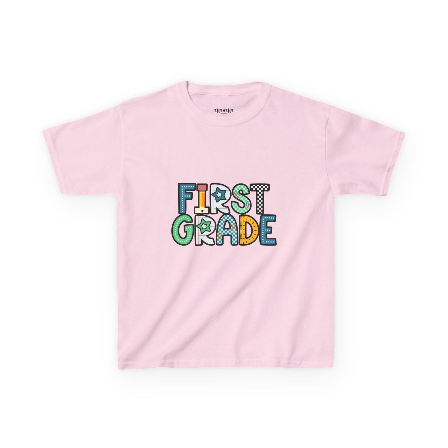 First Grade T‑Shirt — Blue Back-to-School Tee