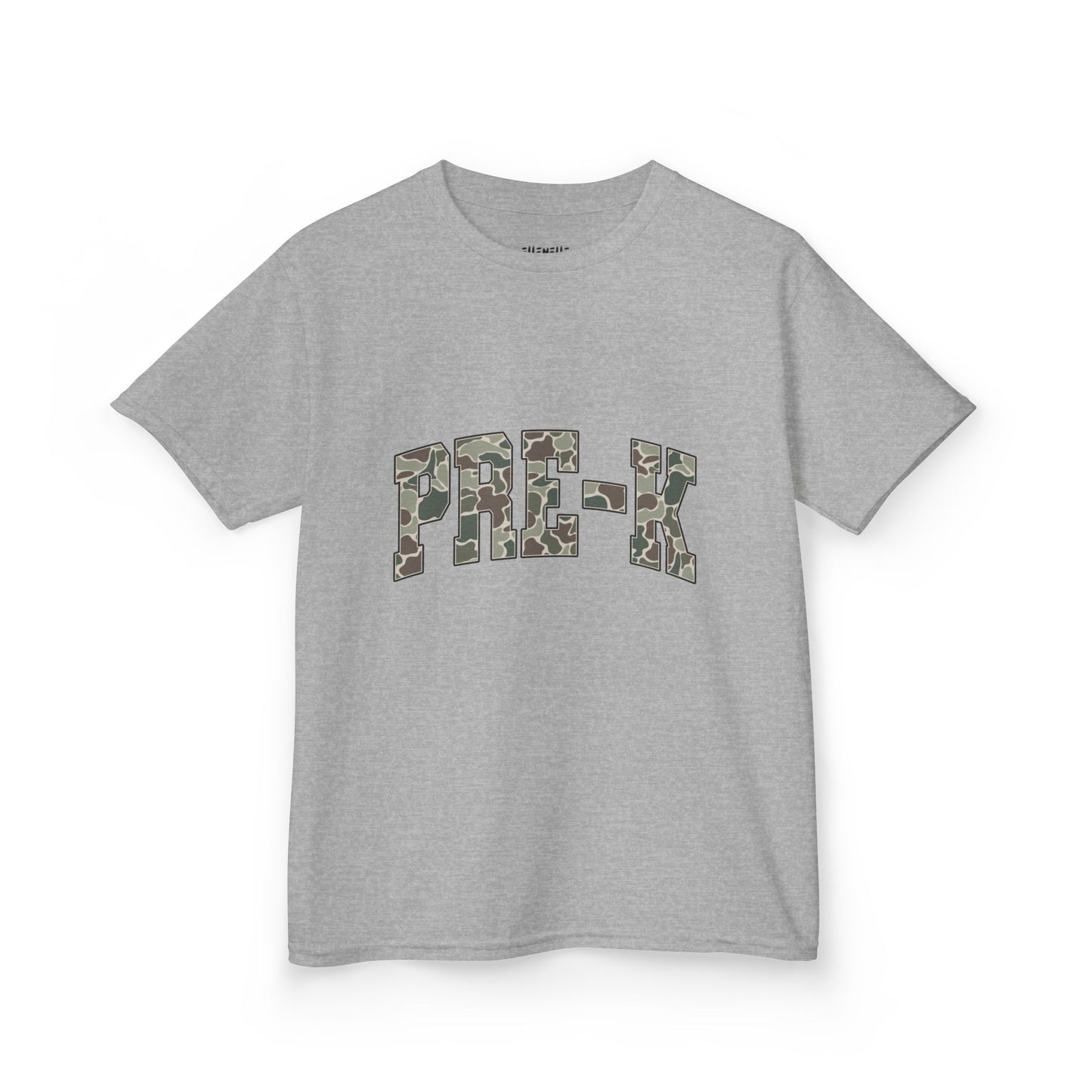 Camo PreK T‑Shirt — Neutral Back-to-School Tee