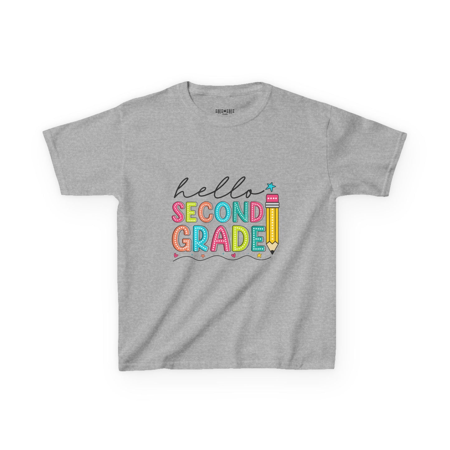 Hello Second Grade T‑Shirt — Bright Back-to-School Tee
