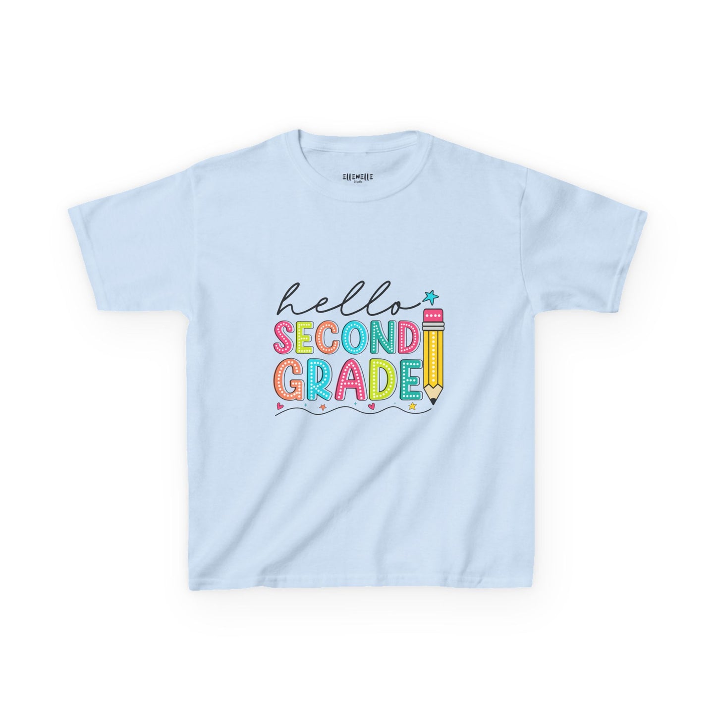 Hello Second Grade T‑Shirt — Bright Back-to-School Tee