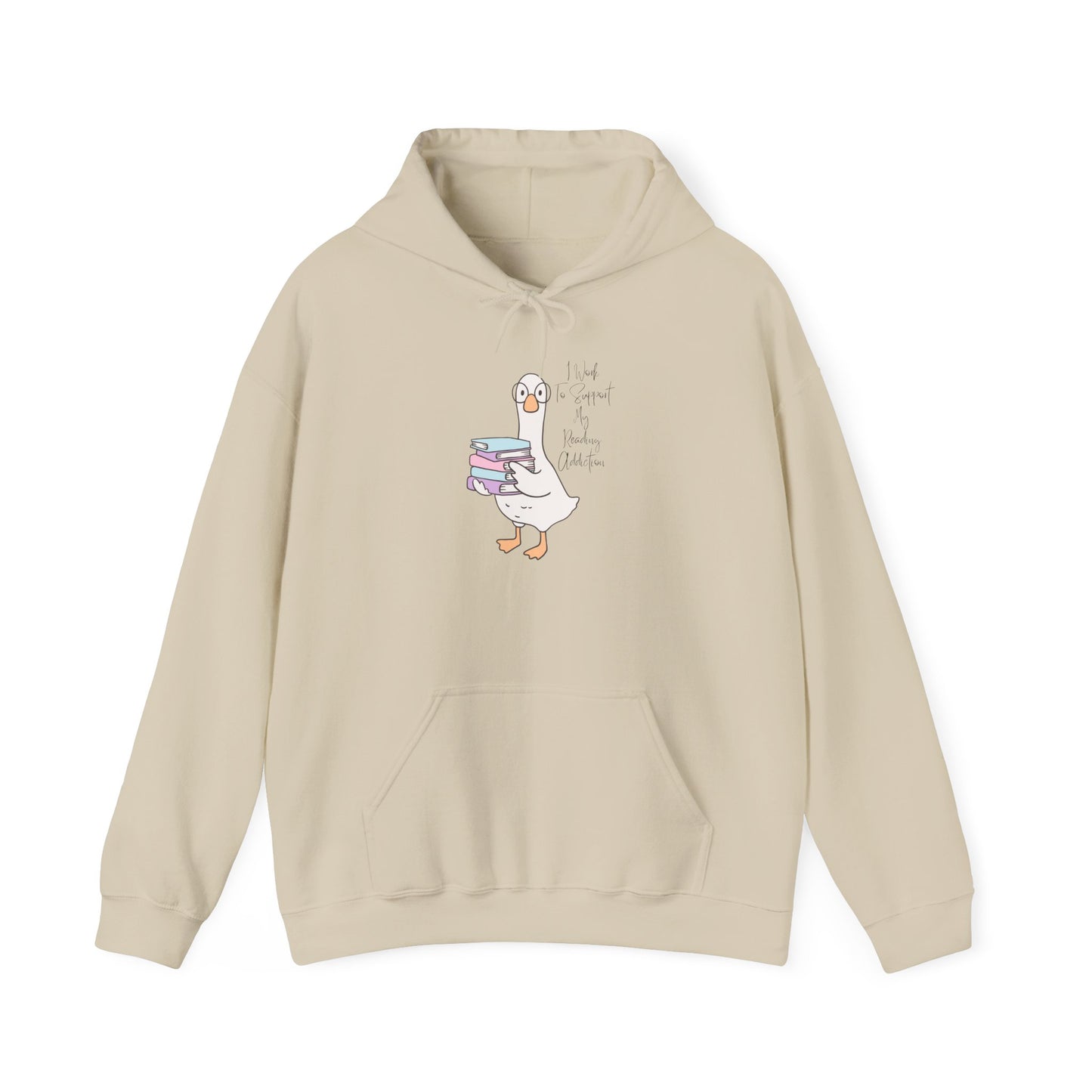 I Work to Support My Reading Addiction Unisex Hooded Sweatshirt with Library Design, Cozy Literature Hoodie for Book Lovers, Perfect Gift for Readers, Literary [...]