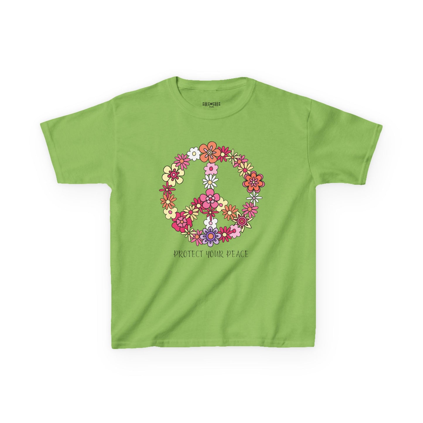 Protect Your Peace Motivational Kids T-Shirt, Positive Affirmation Shirt, Gift for Children, Encouraging Apparel