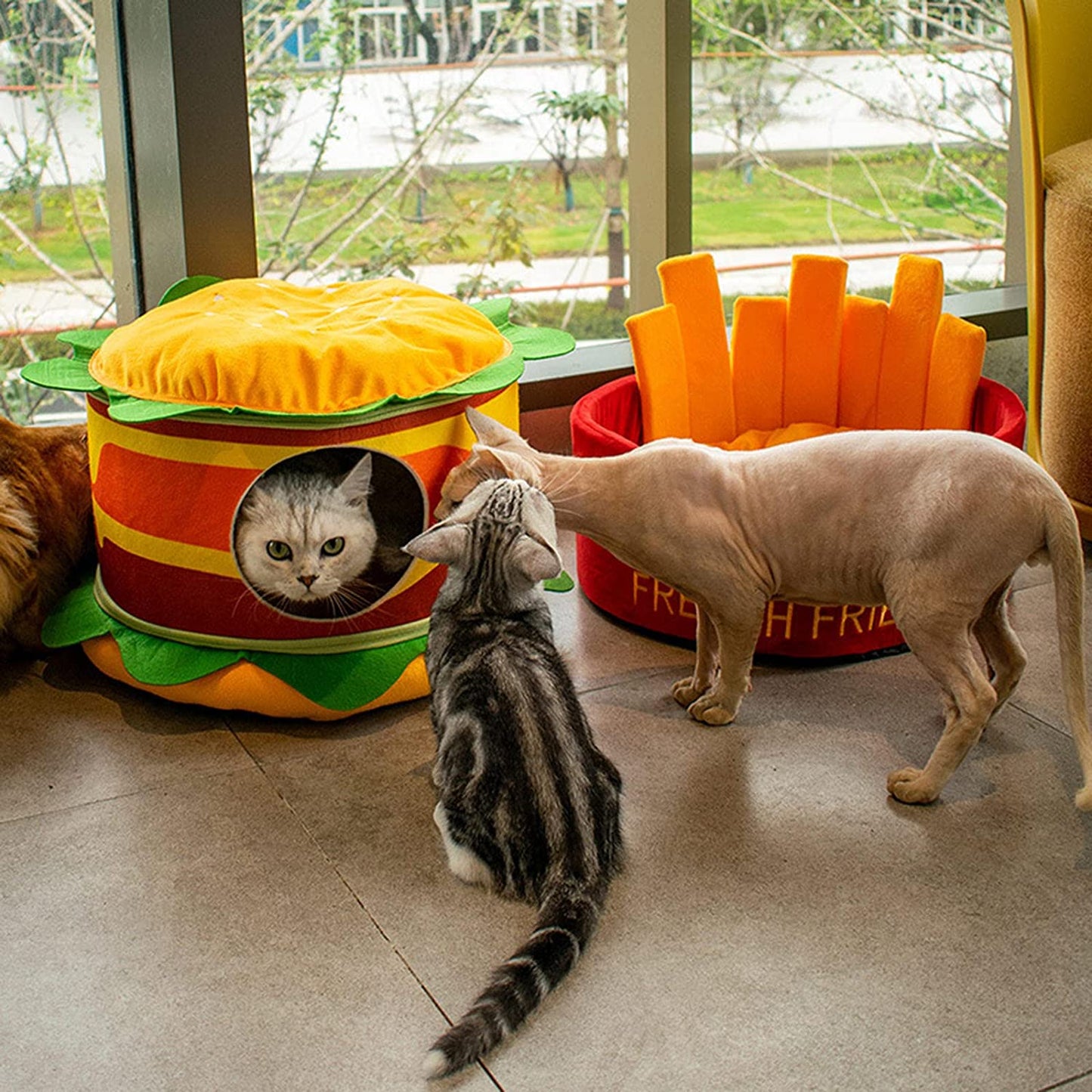 Hamburger French Fries Pet Bed