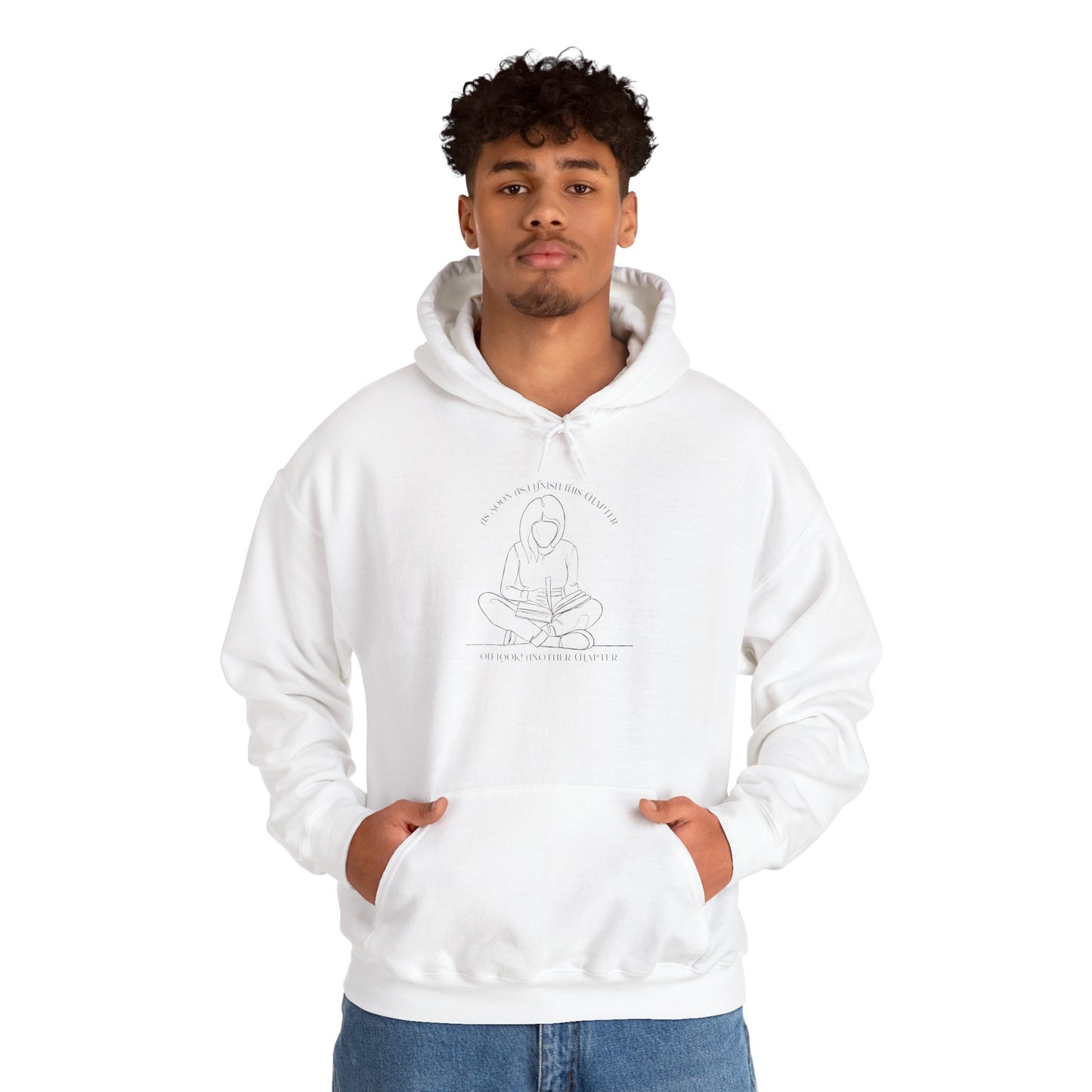 As Soon As I Finish This Chapter... Unisex Hooded Sweatshirt with Library Design, Cozy Literature Hoodie for Book Lovers, Perfect Gift for Readers, Literary [...]