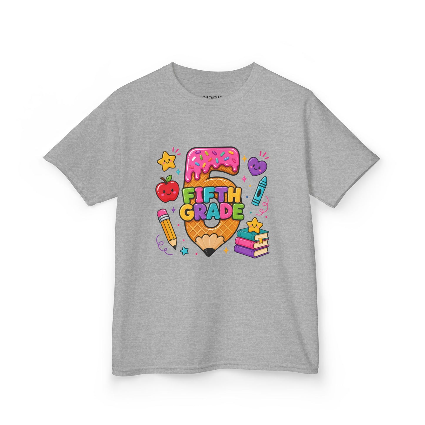 5th Grade T‑Shirt — Cute Ice Cream Pencil Tee
