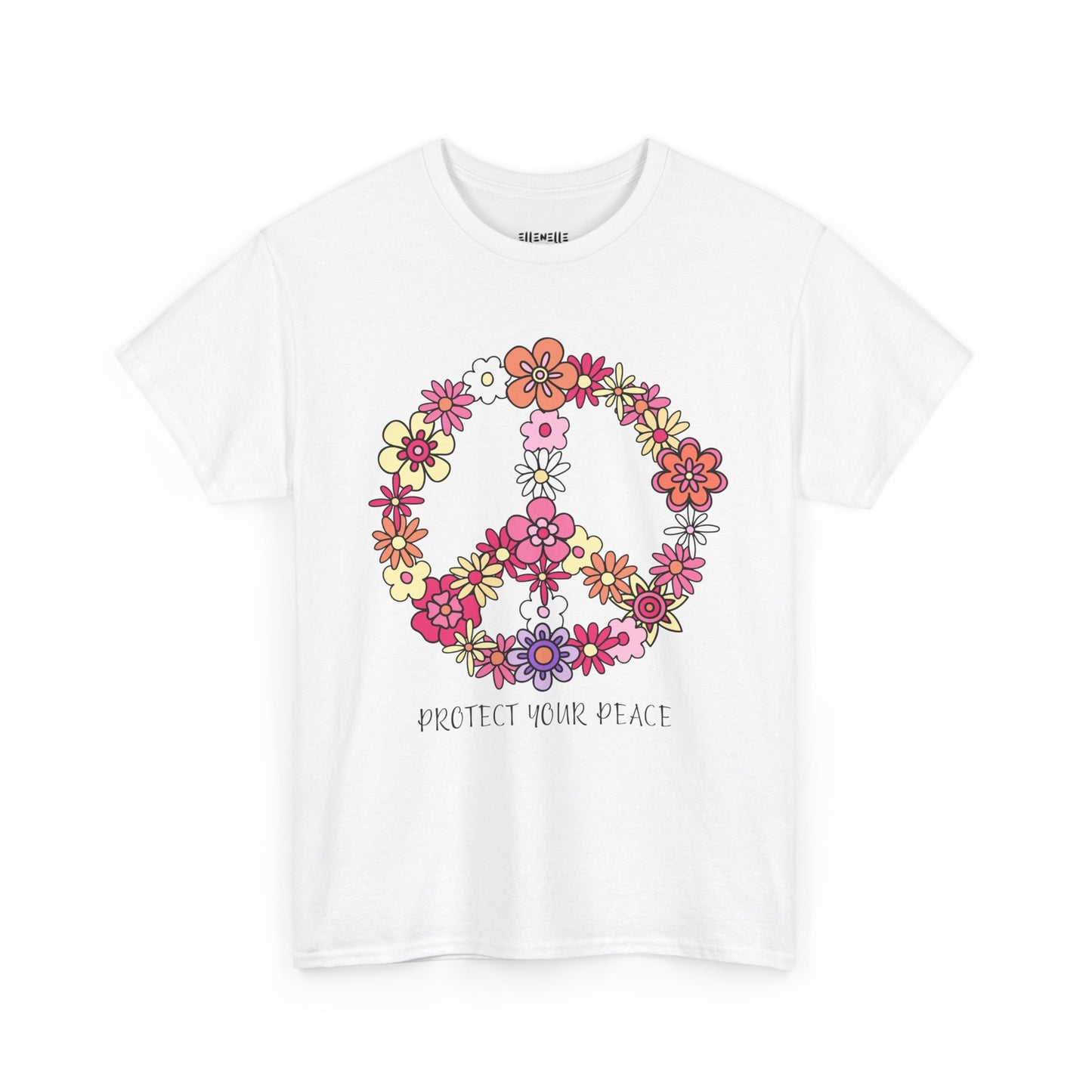 Protect Your Peace Empowering Unisex Heavy Cotton Tee, Self-Love T-Shirt, Affirmation Apparel, Gift for Friends, Motivational Clothing