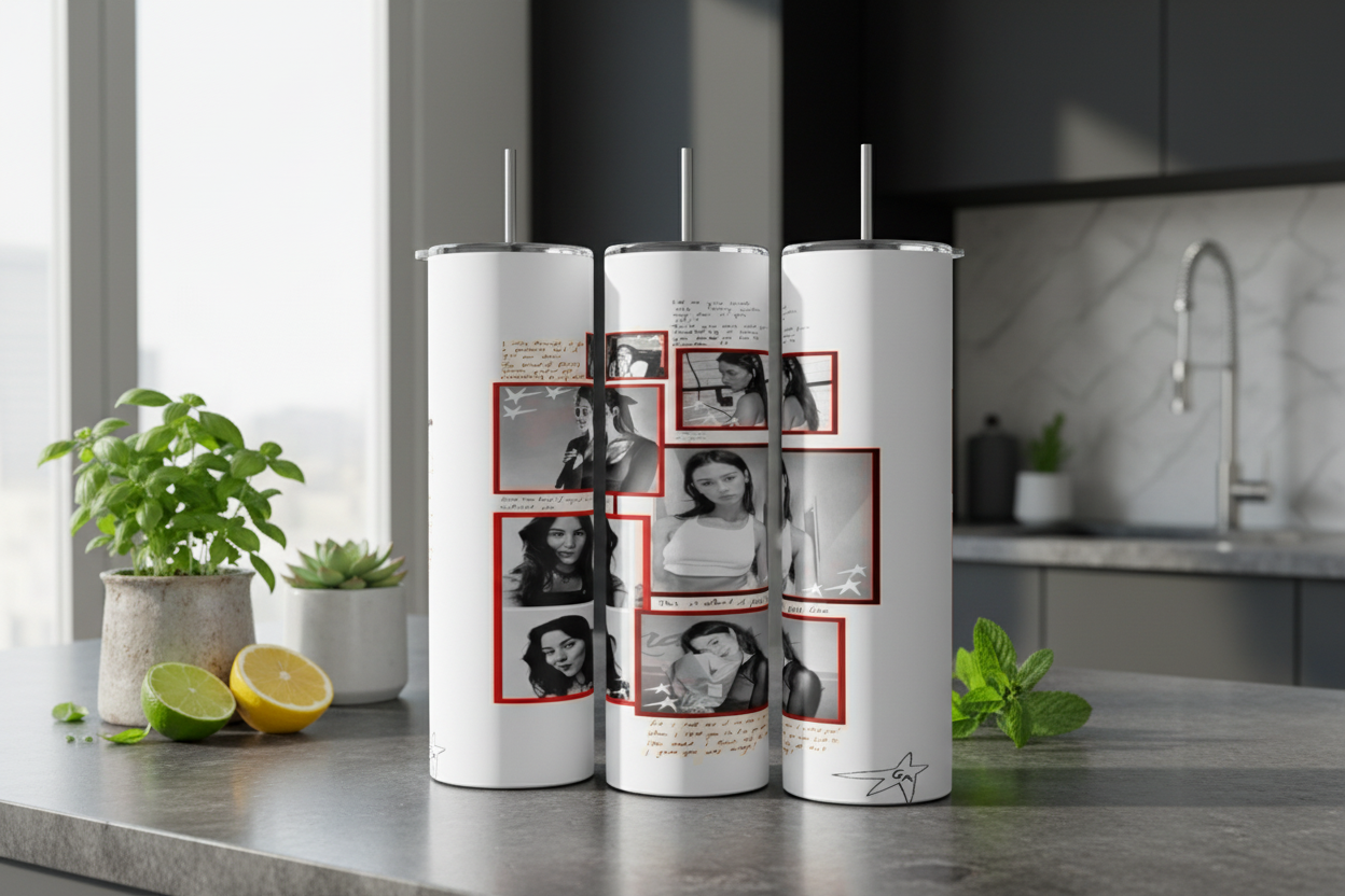 Gracie Abrams Pic Collage 20oz Stainless Steel Tumbler