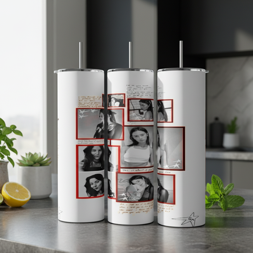 Gracie Abrams Pic Collage 20oz Stainless Steel Tumbler