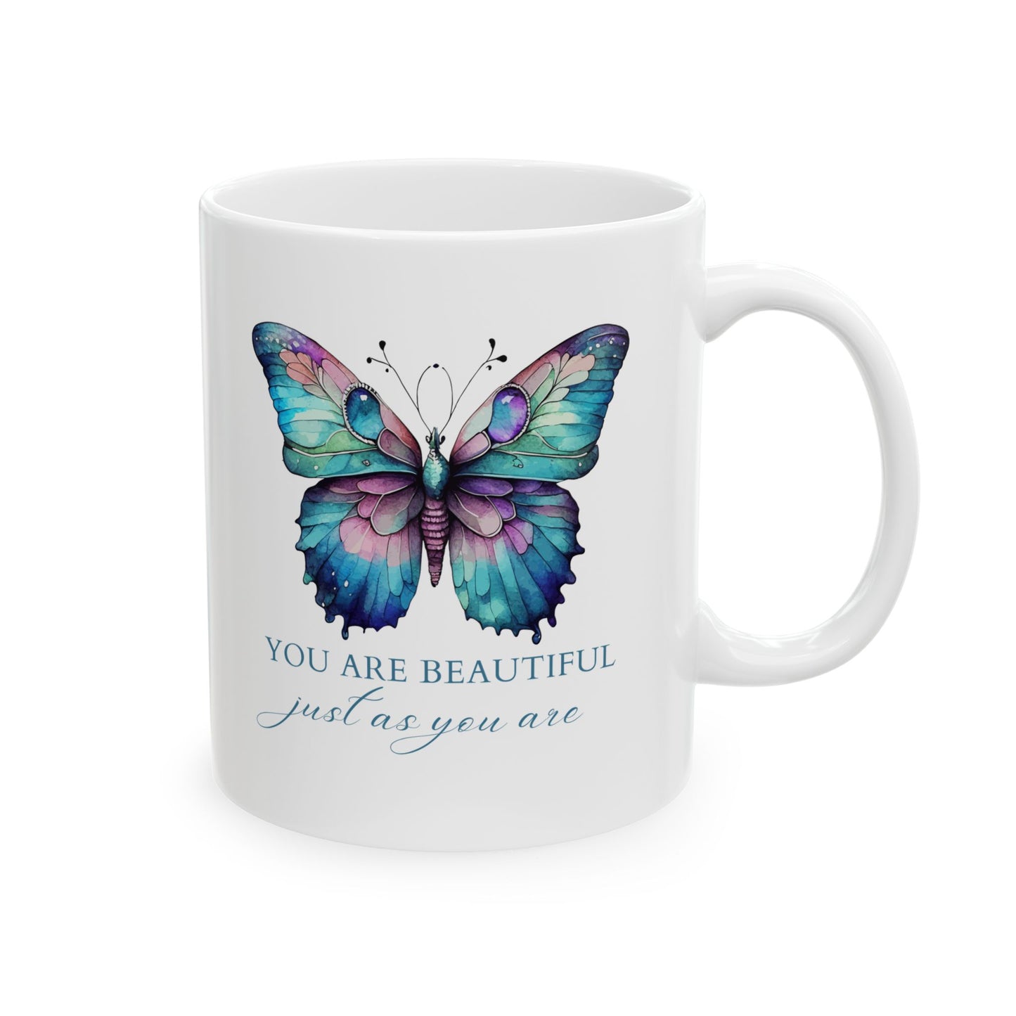You Are  Beautiful Inspirational Ceramic Mug, 11oz and 15oz Coffee Cup for Motivation, Great Gift for Friends, Birthday, Self-Care, Office Decor, [...]