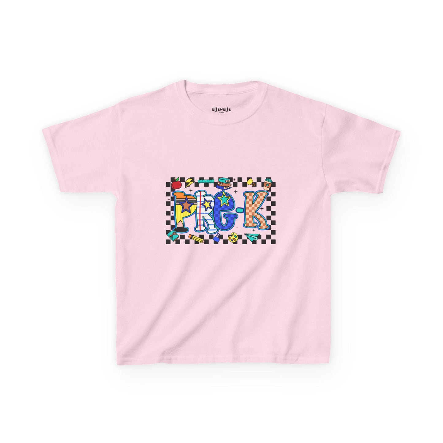 Pre-K T‑Shirt — Checkerboard Back-to-School Tee