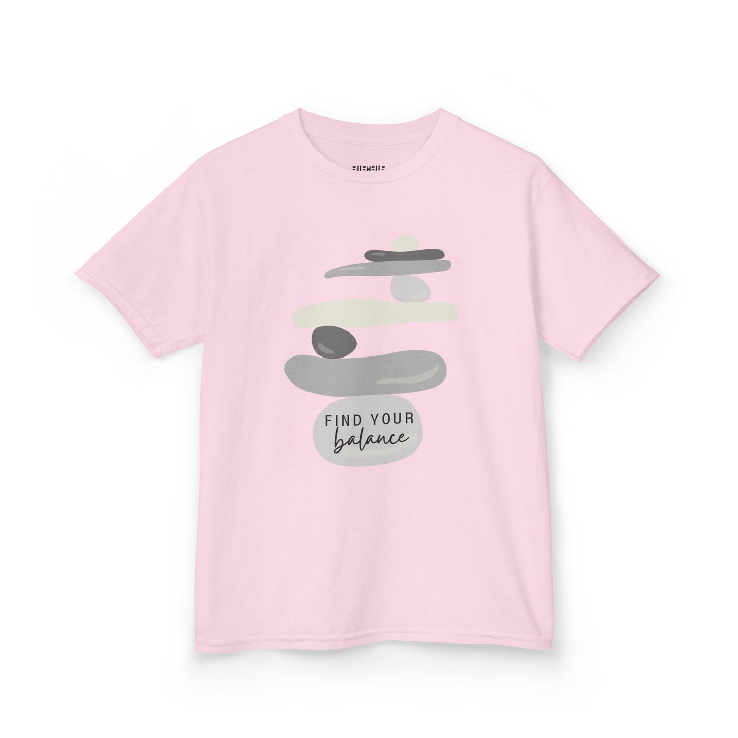 Find Your Balance Motivational Kids T-Shirt, Positive Affirmation Shirt, Gift for Children, Encouraging Apparel