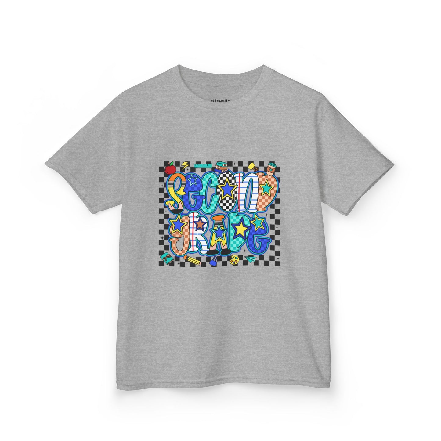 Second Grade T‑Shirt — Checkerboard Back-to-School Tee