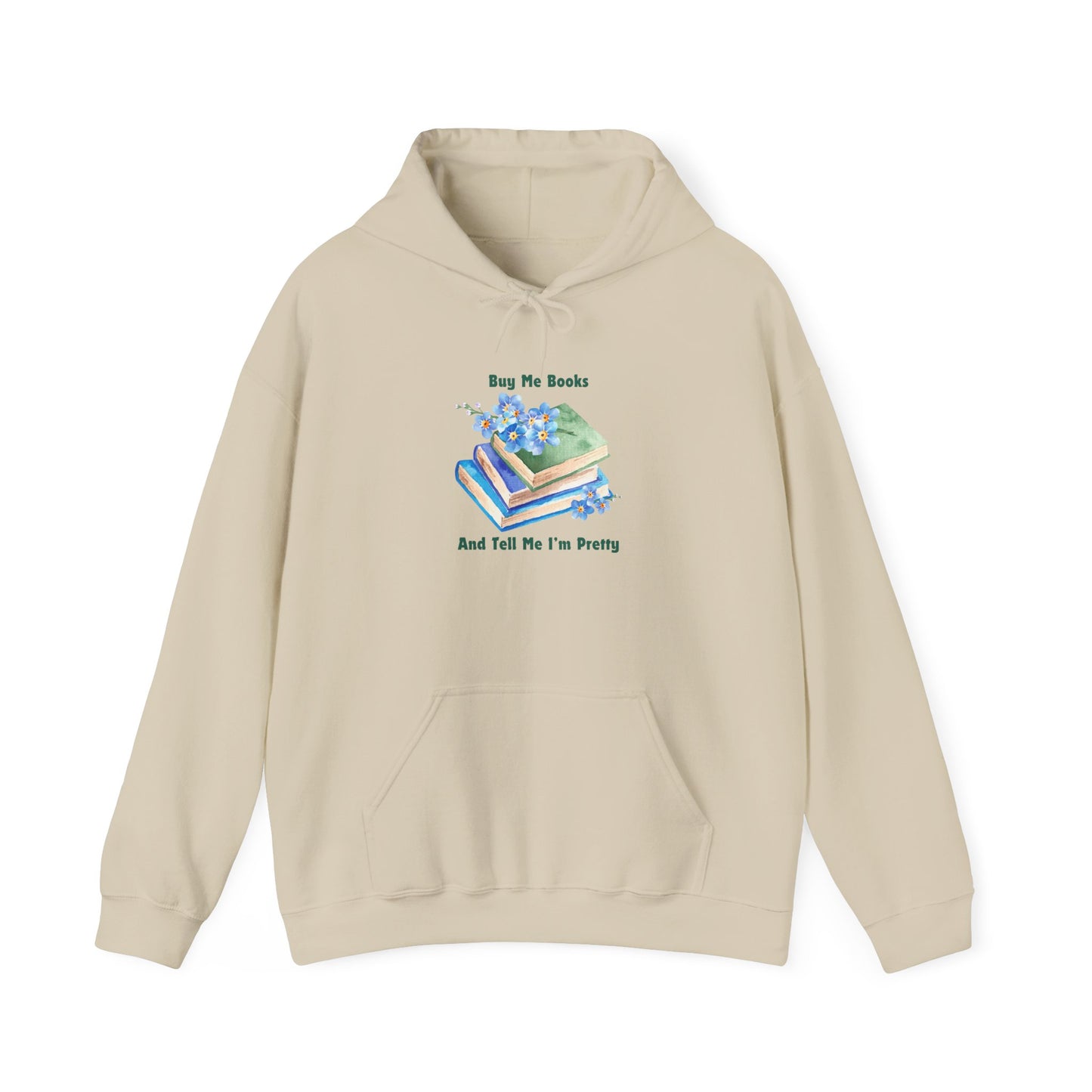 Buy Me Books Unisex Hooded Sweatshirt with Library Design, Cozy Literature Hoodie for Book Lovers, Perfect Gift for Readers, Literary [...]