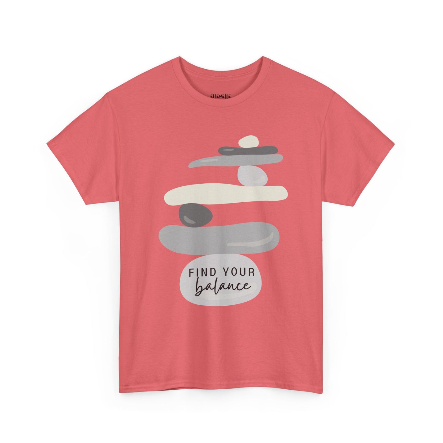 Find Your Balance Empowering Unisex Heavy Cotton Tee, Self-Love T-Shirt, Affirmation Apparel, Gift for Friends, Motivational Clothing