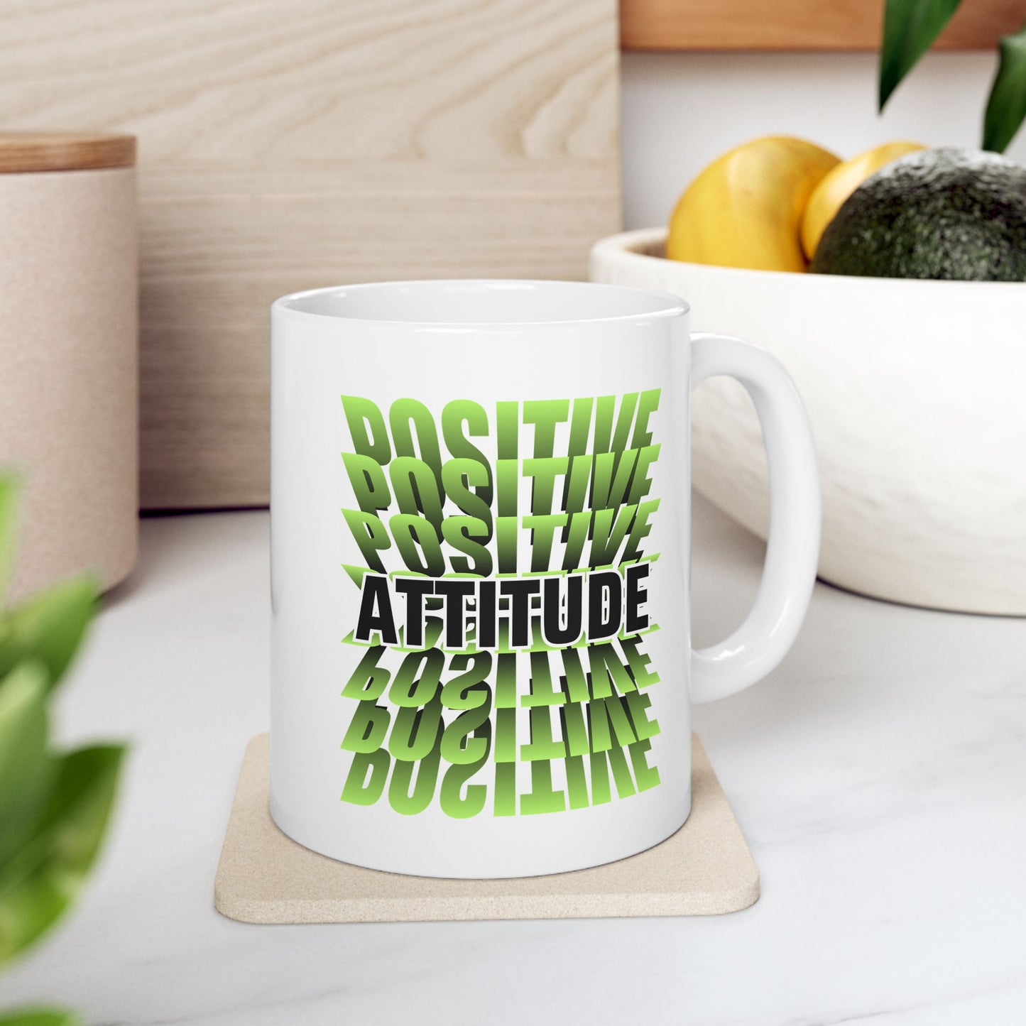 Positive Attitude Inspirational Ceramic Mug, 11oz and 15oz Coffee Cup for Motivation, Great Gift for Friends, Birthday, Self-Care, Office Decor, [...]